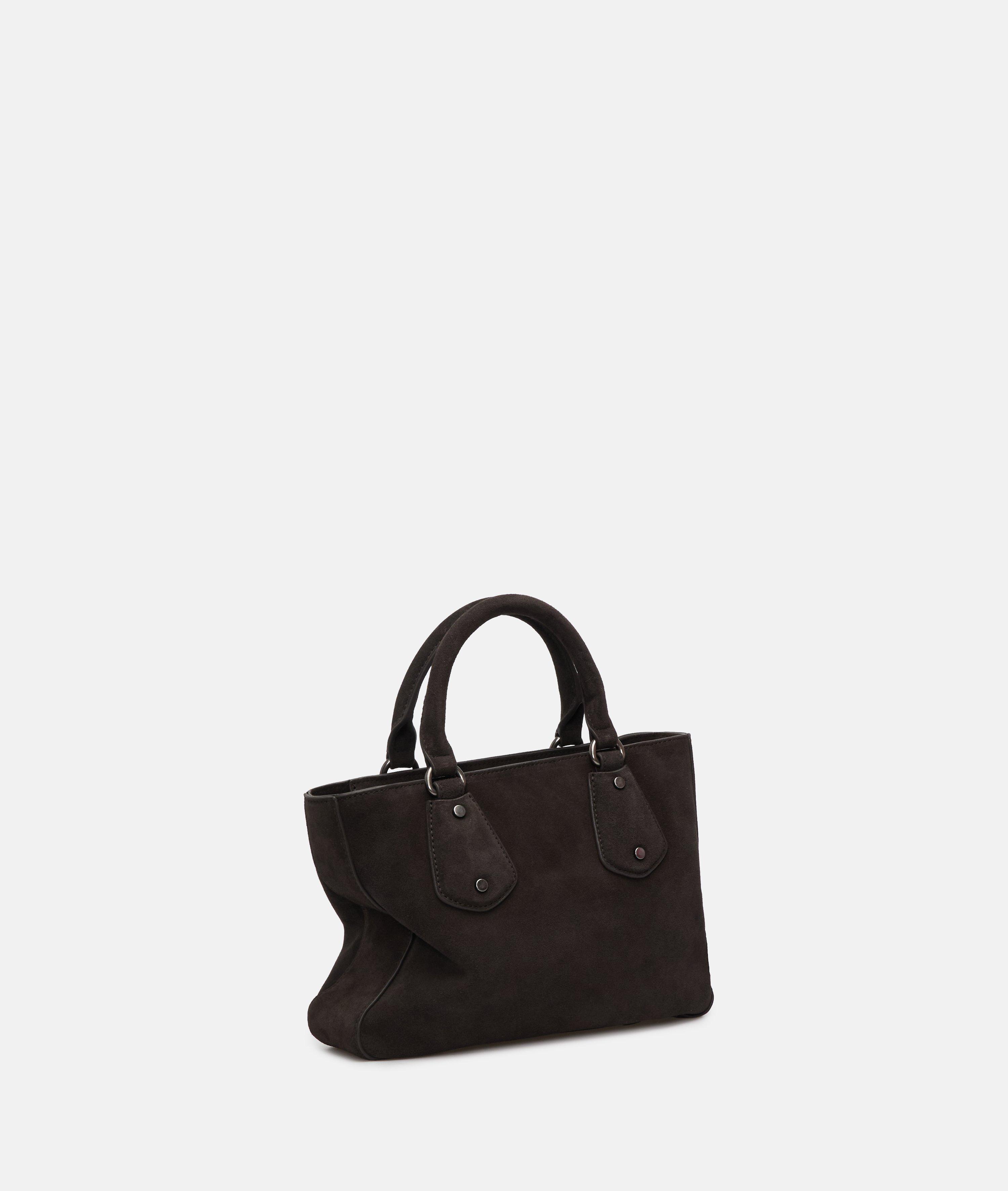 Satchel in bruin, bruin & beige