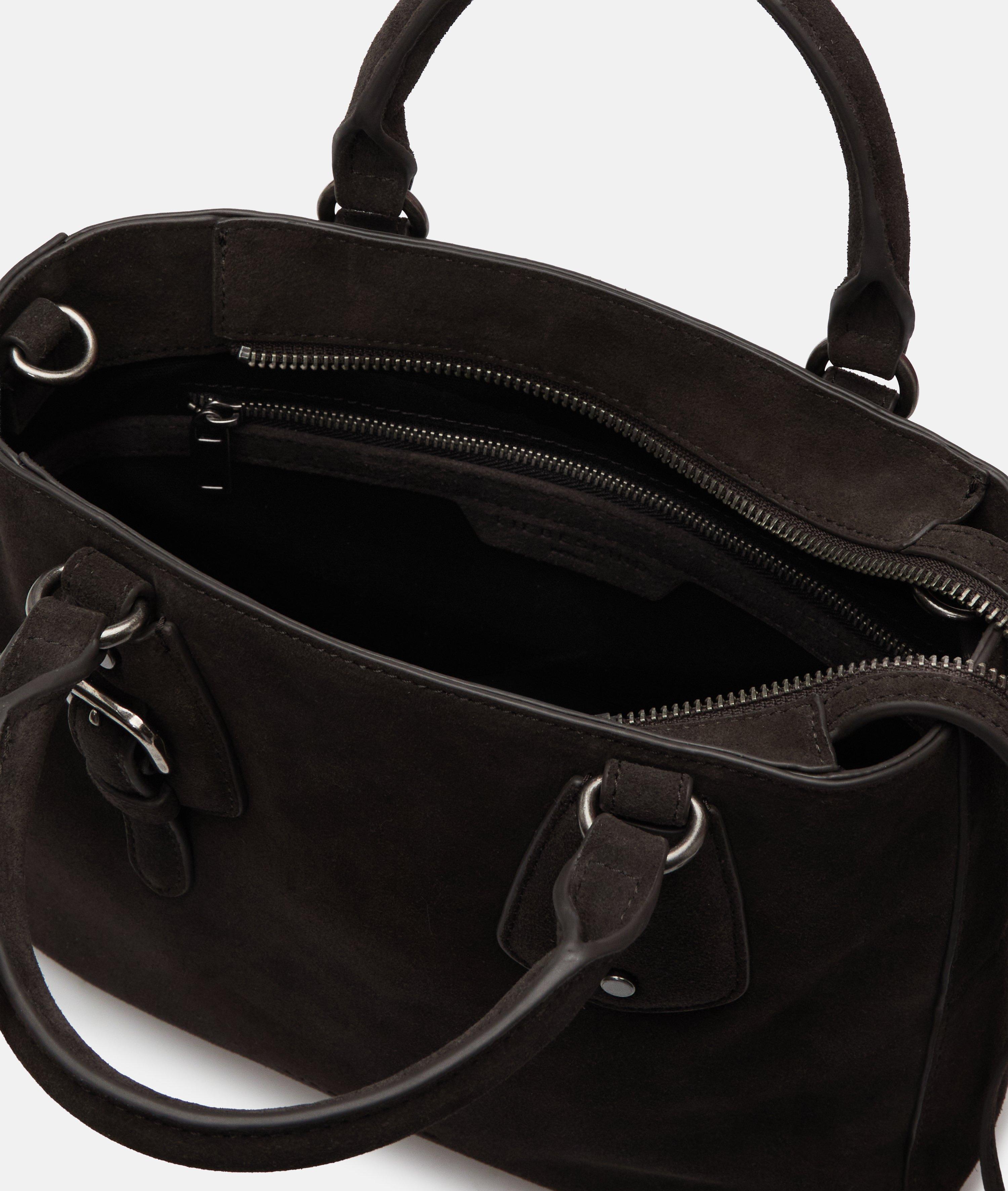 Satchel in bruin, bruin & beige