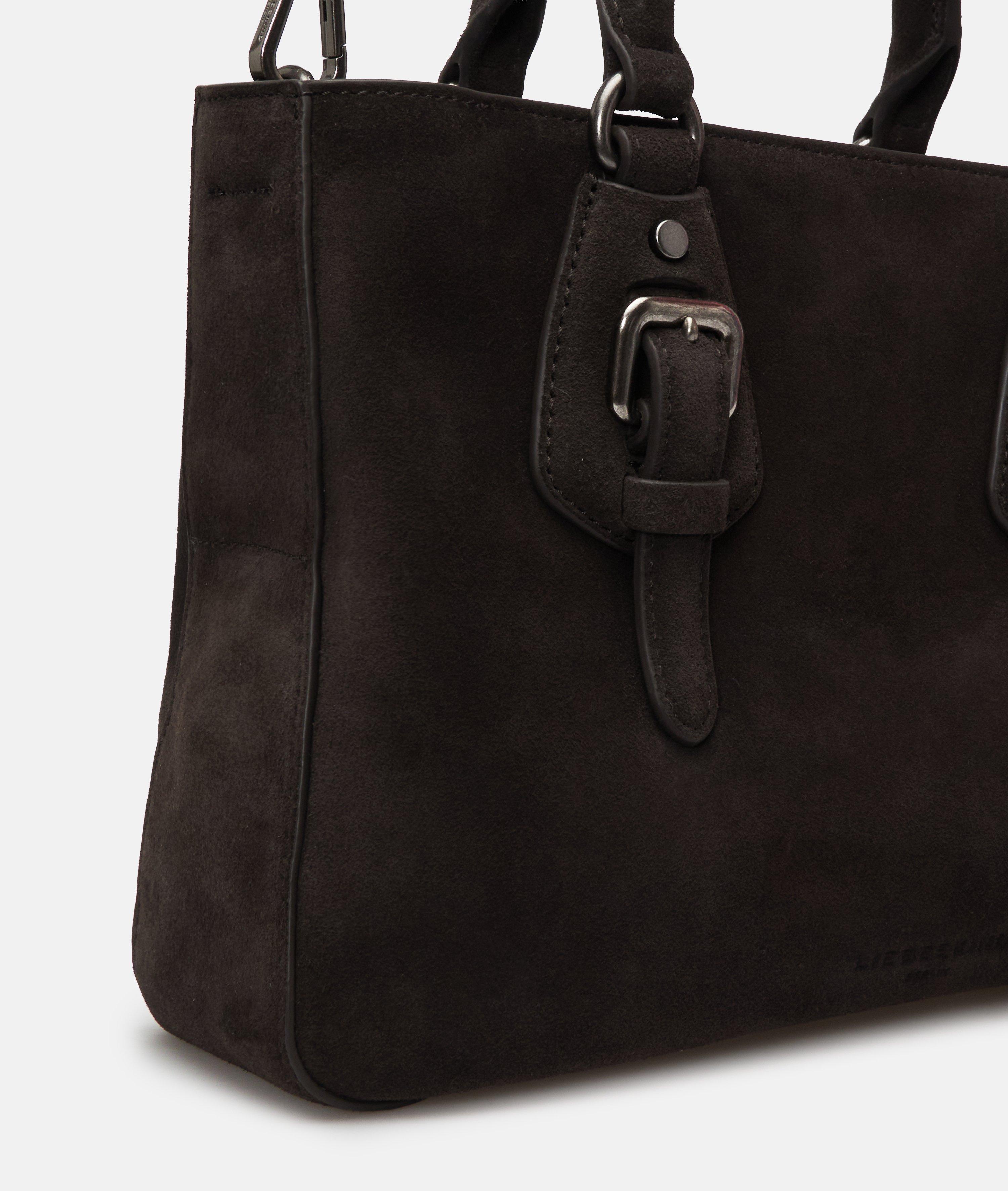 Satchel in bruin, bruin & beige