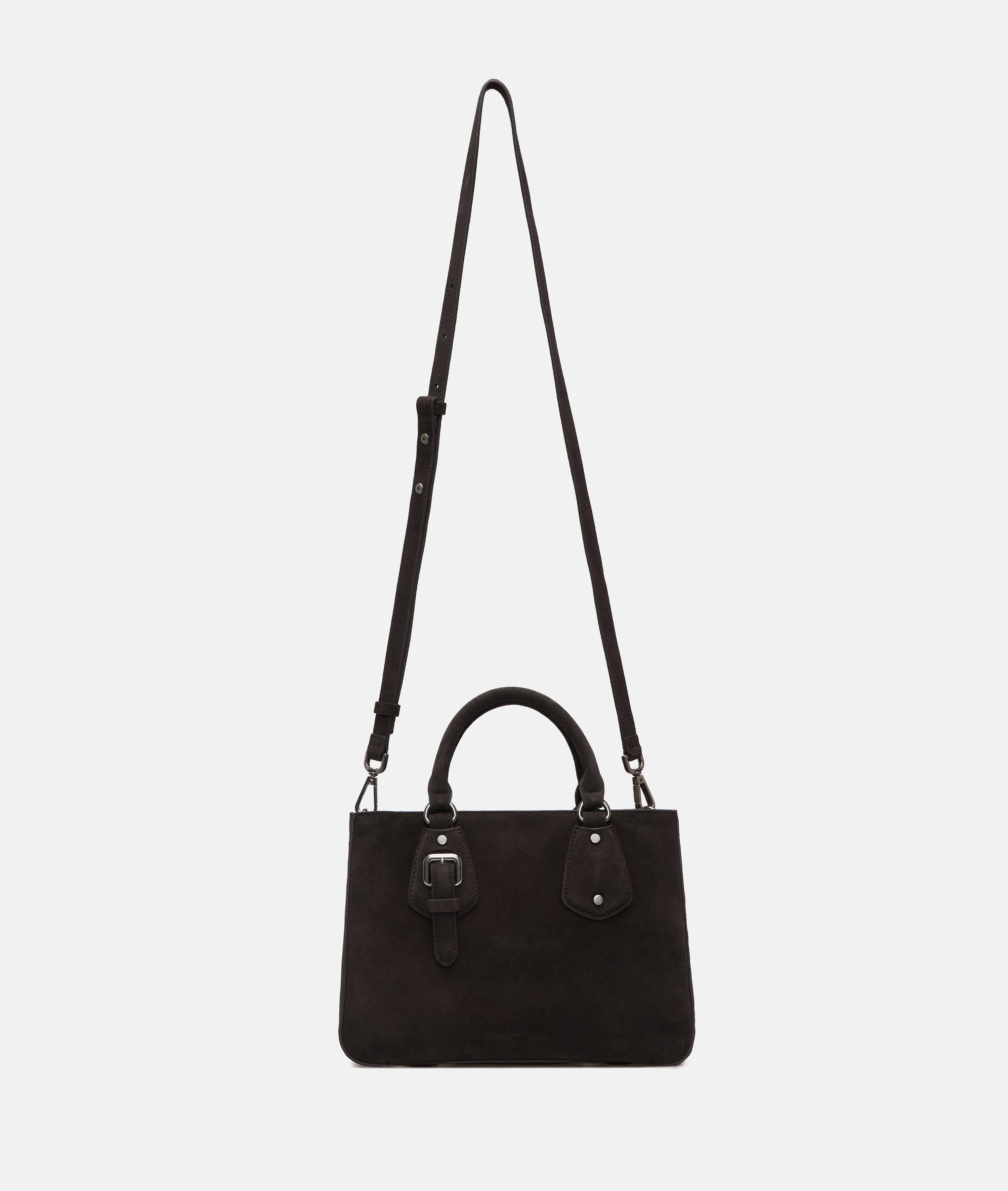 Satchel in bruin, bruin & beige