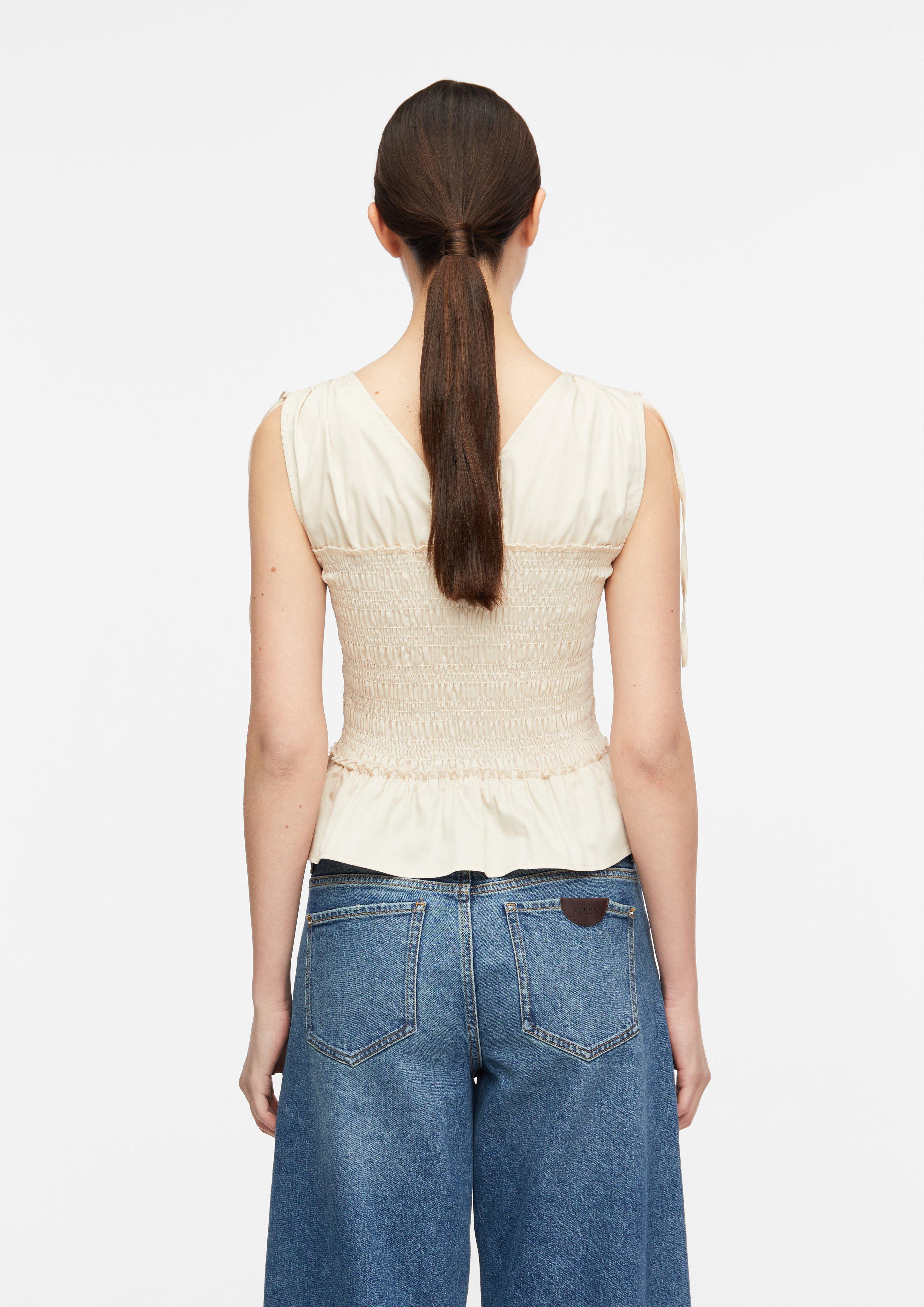 Blouse en beige de COMMA