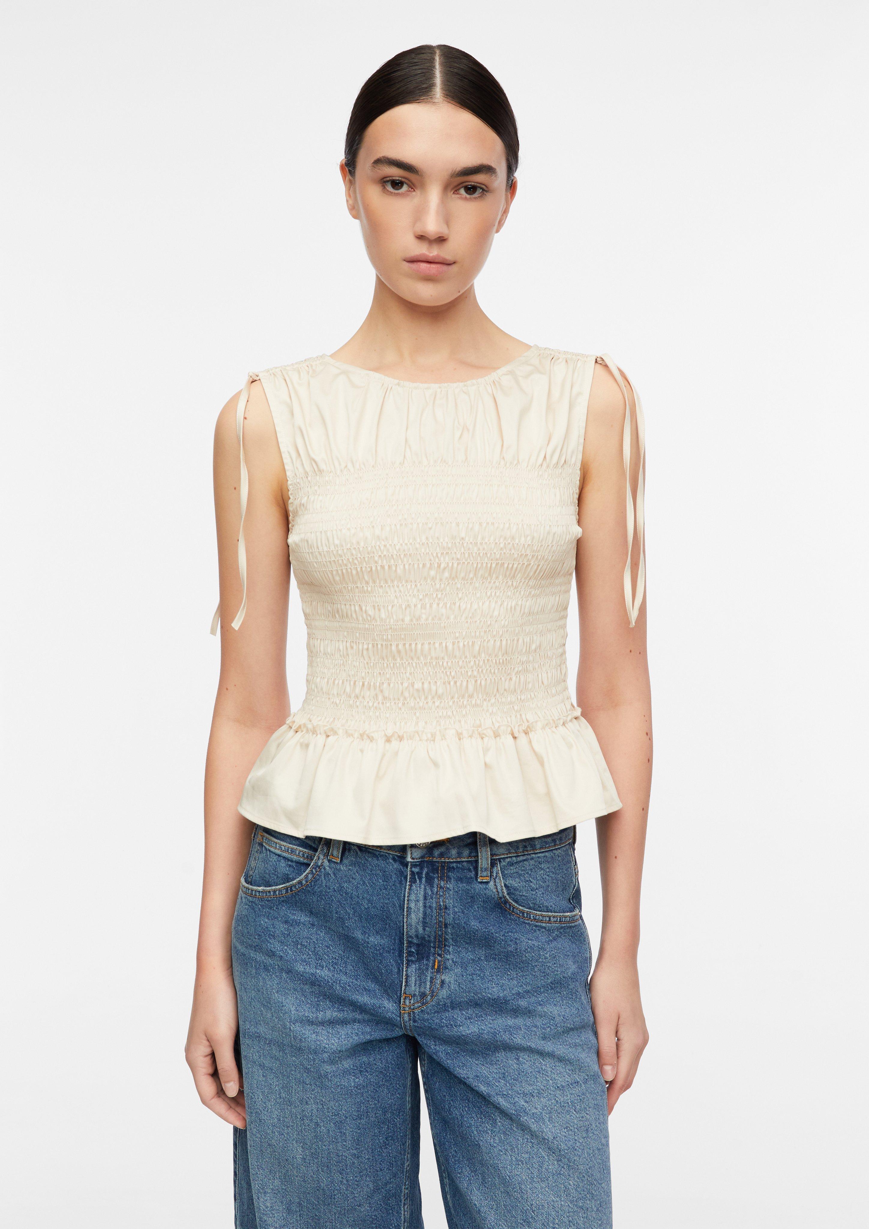 Blouse en beige clair de COMMA