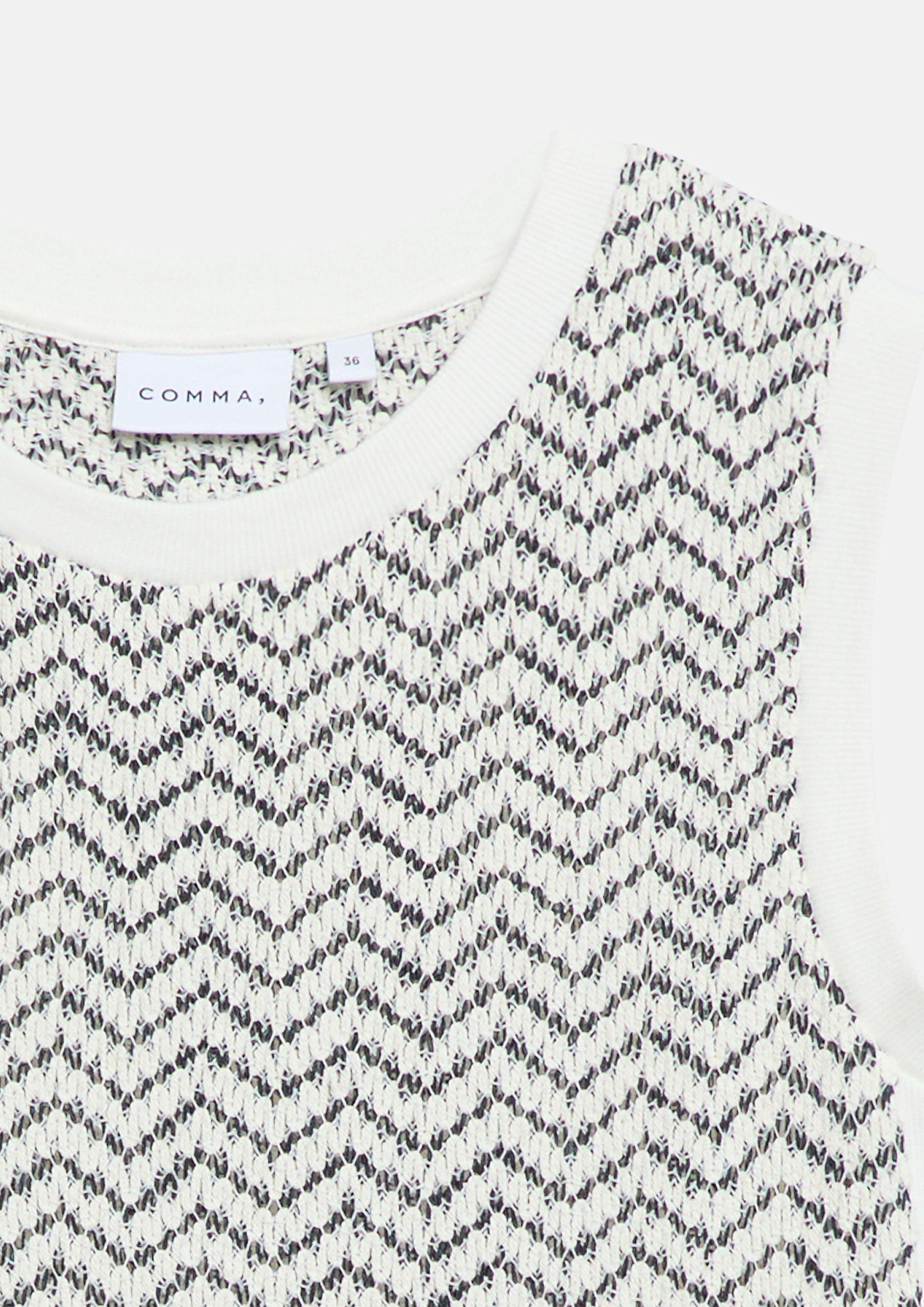 T-shirt en noir de COMMA