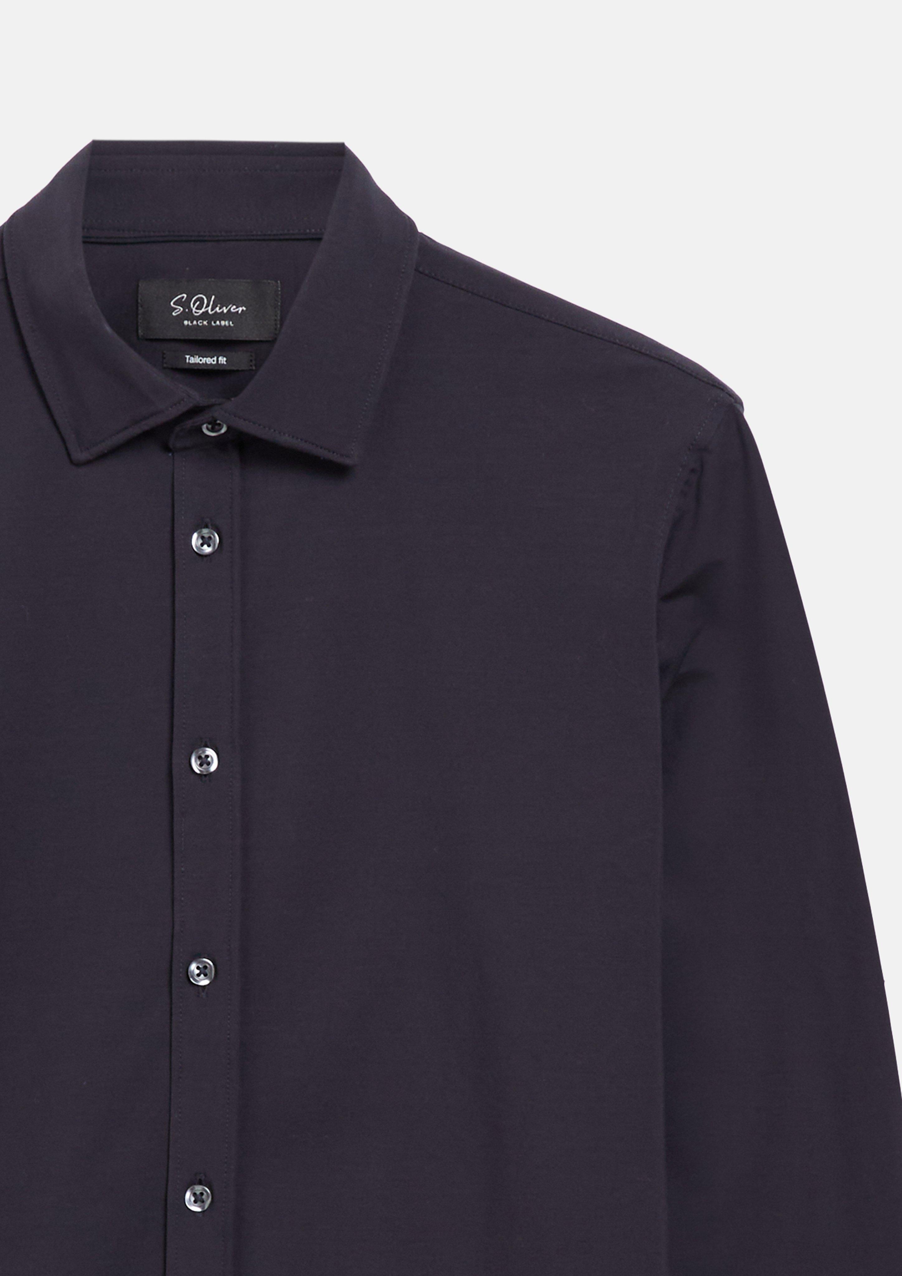 Mężczyźni Tailored Fit: Koszula z kołnierzykiem kent w kolorze niebieski od s.Oliver BLACK LABEL