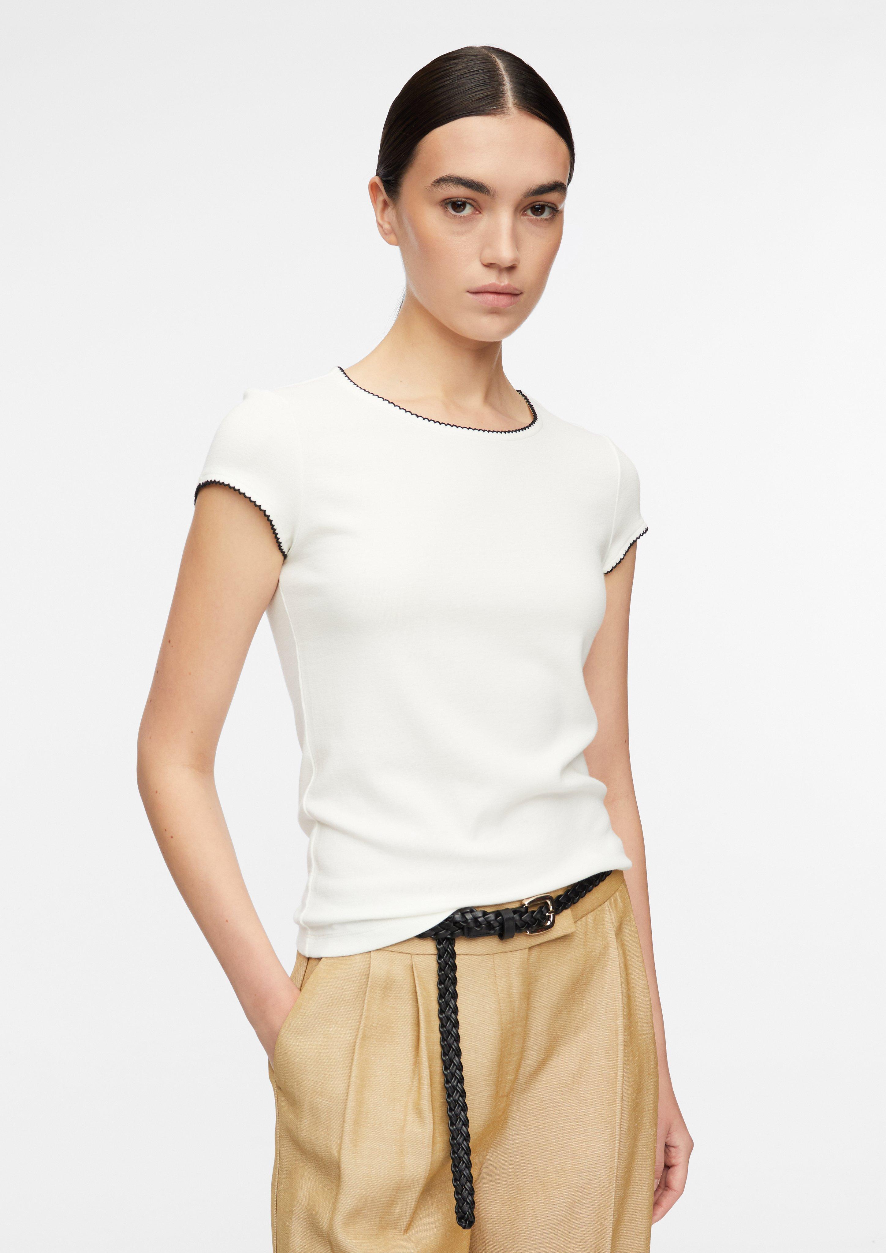 T-shirt en crème de COMMA