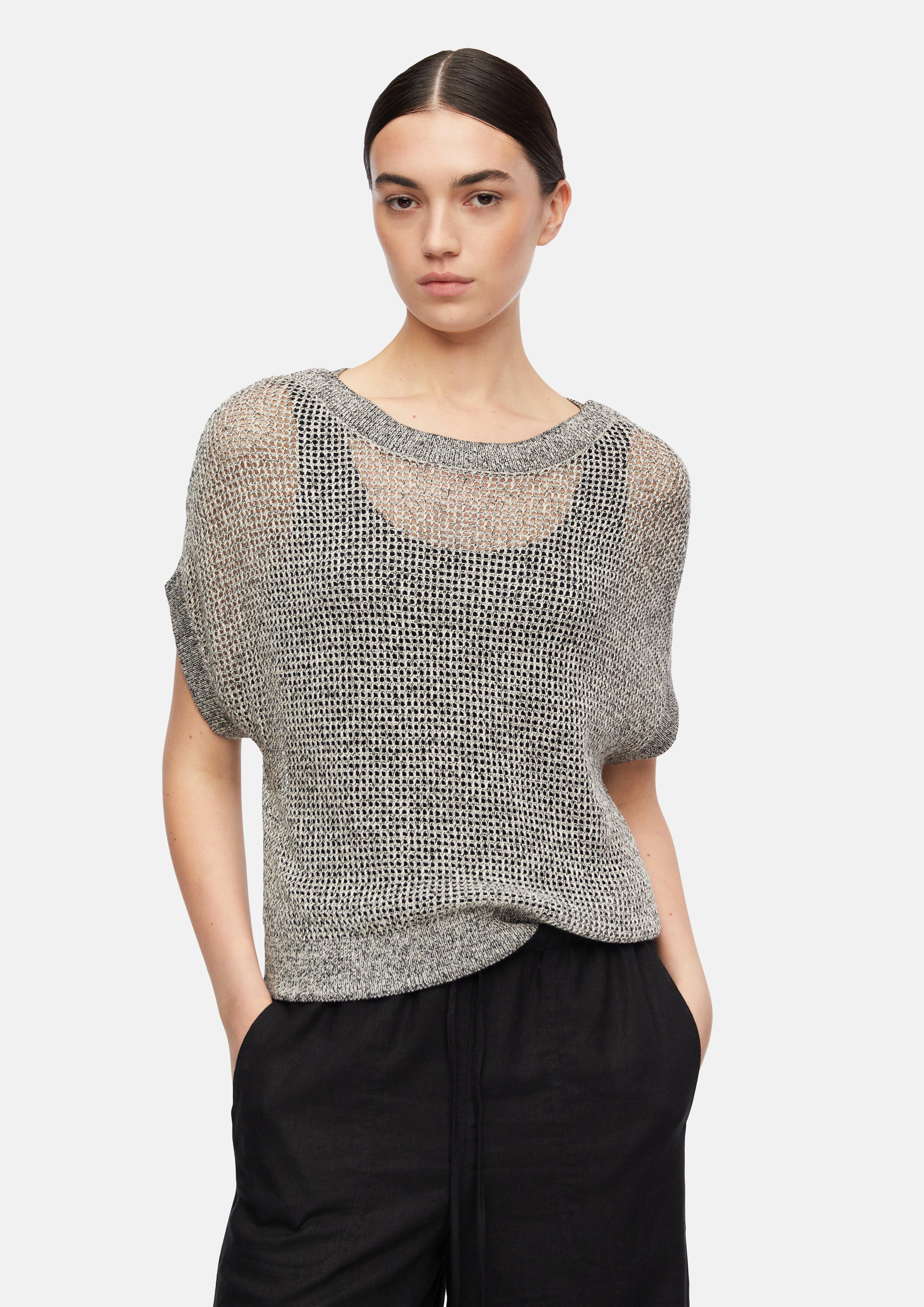 Strickpullover in dunkelgrau von COMMA