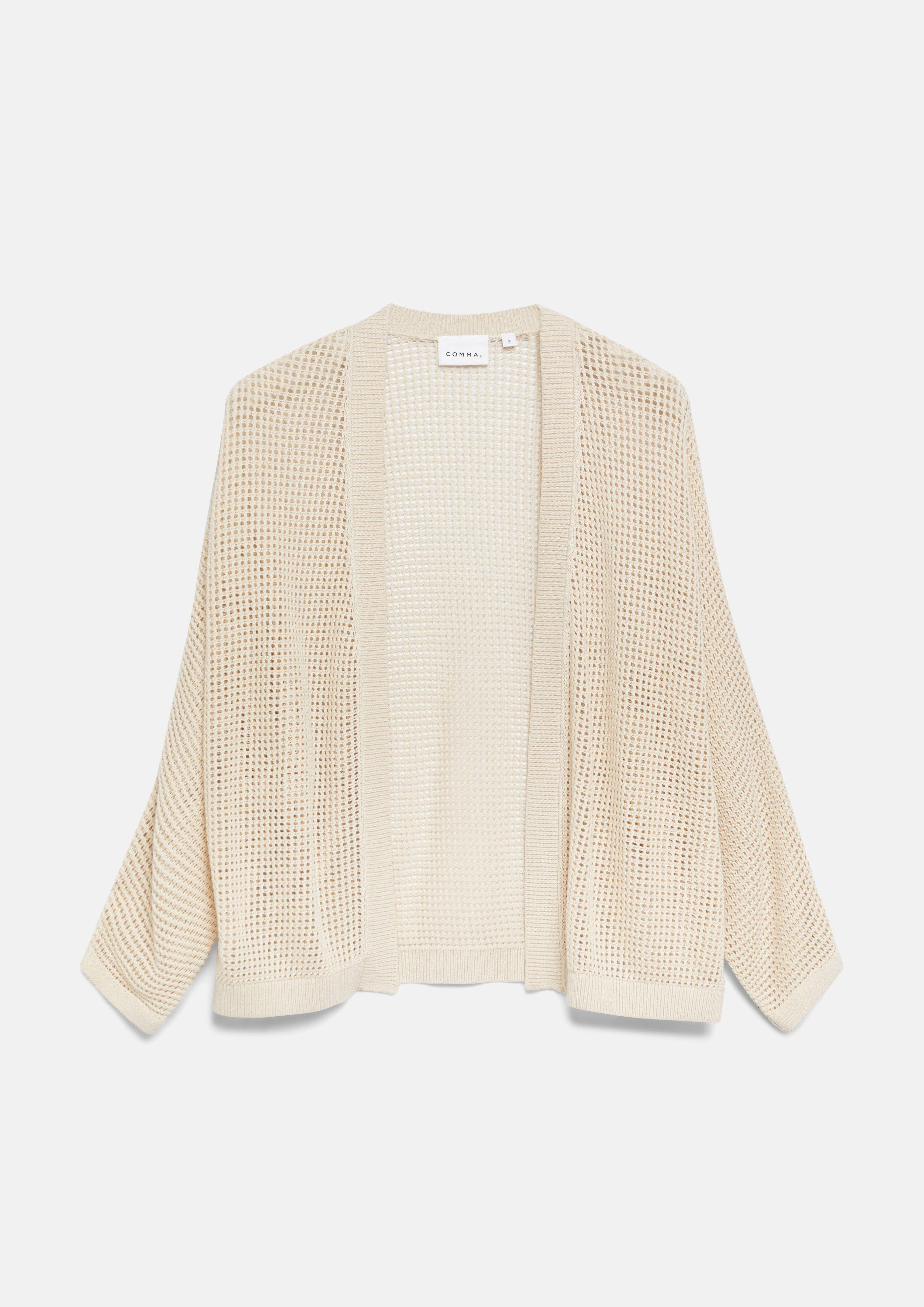 Strickjacke in beige von COMMA