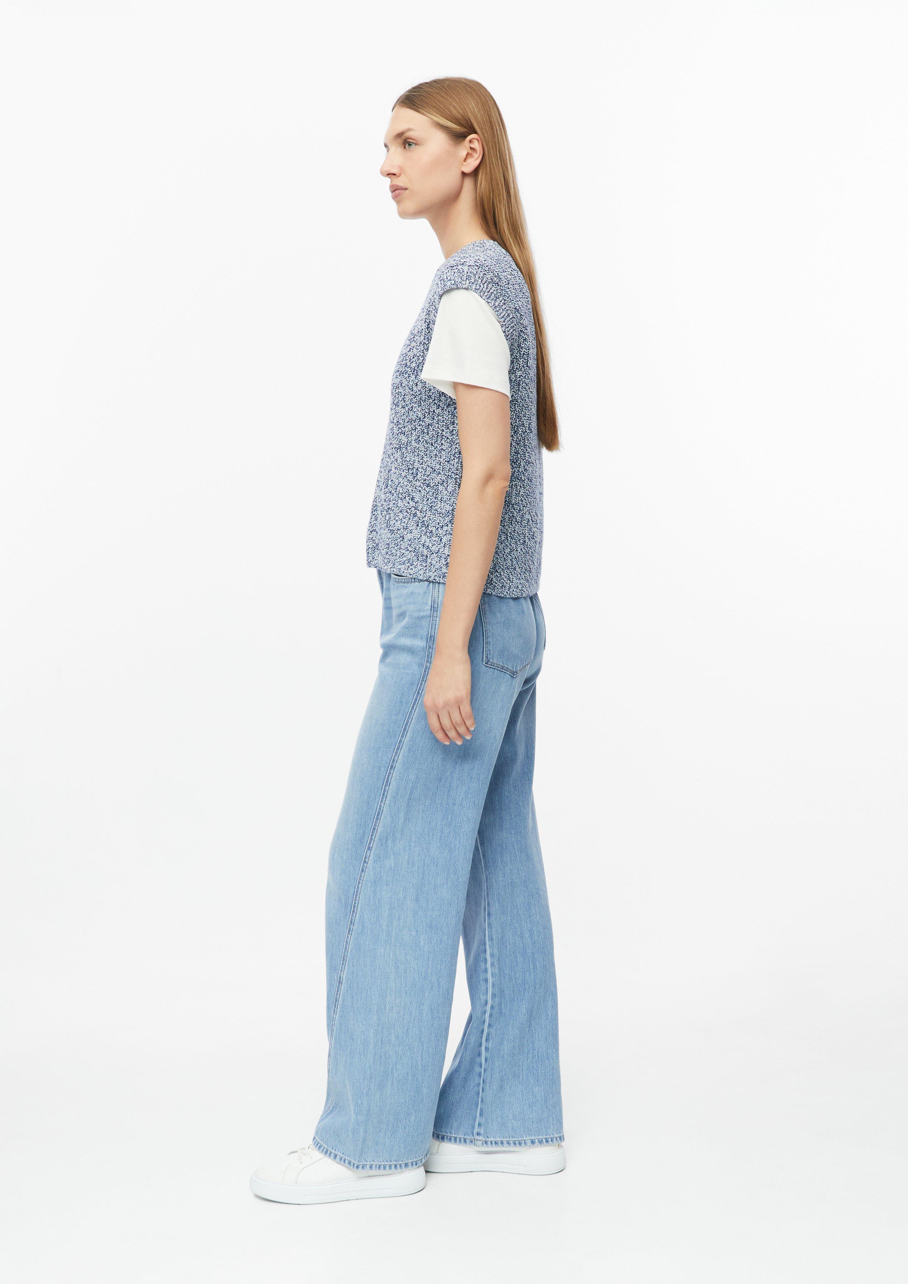Femmes Gilet en maille ajourée en bleu de s.Oliver