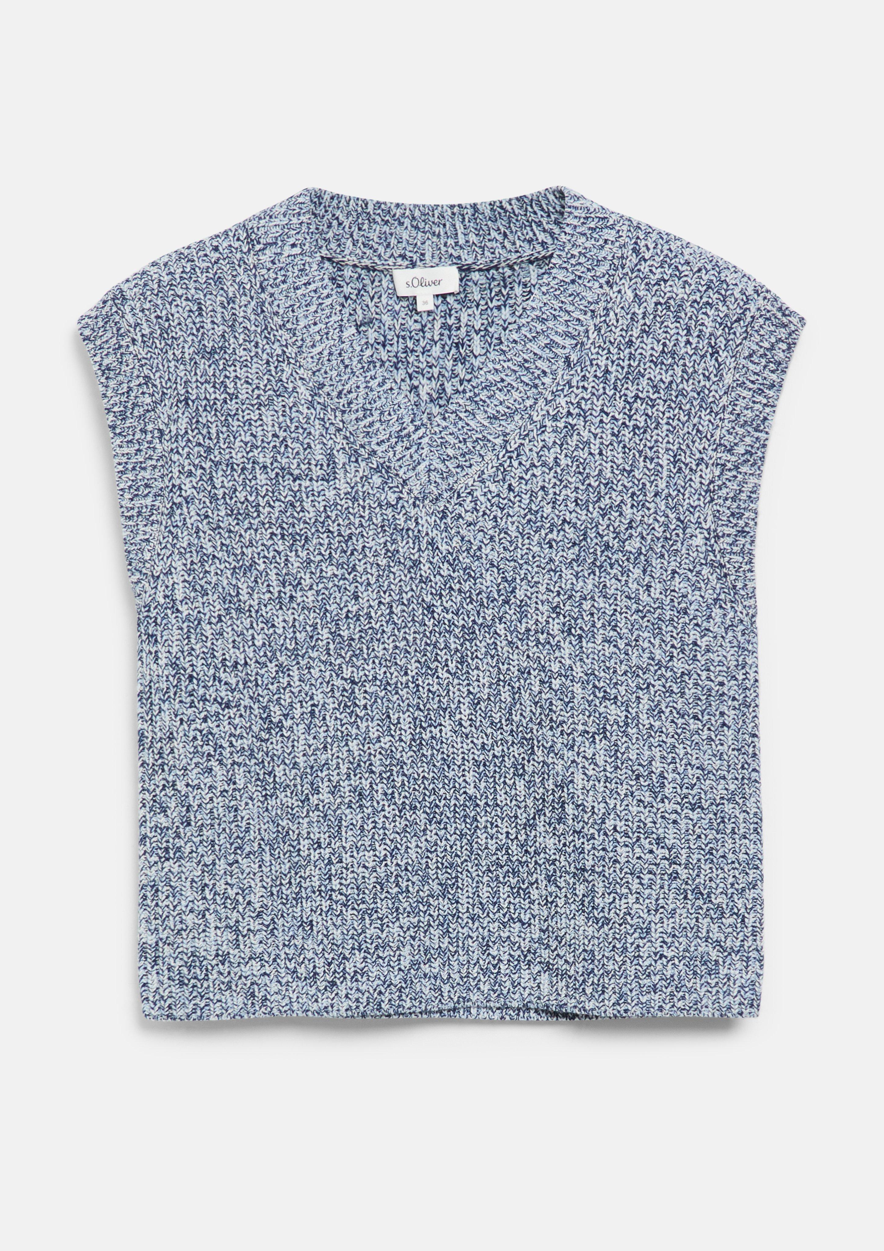 Femmes Pull en tricot en bleu foncé de s.Oliver