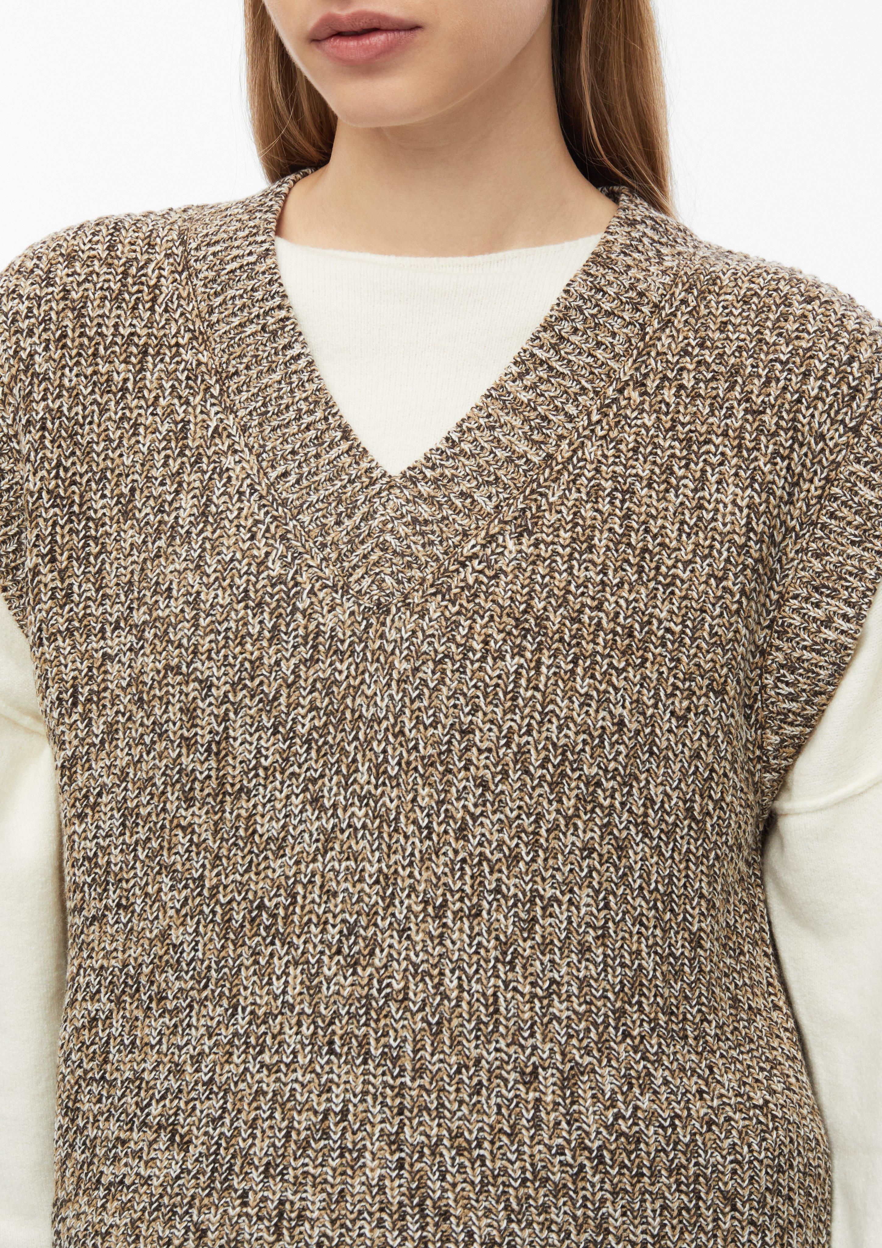 Femmes Gilet en maille ajourée en brun de s.Oliver