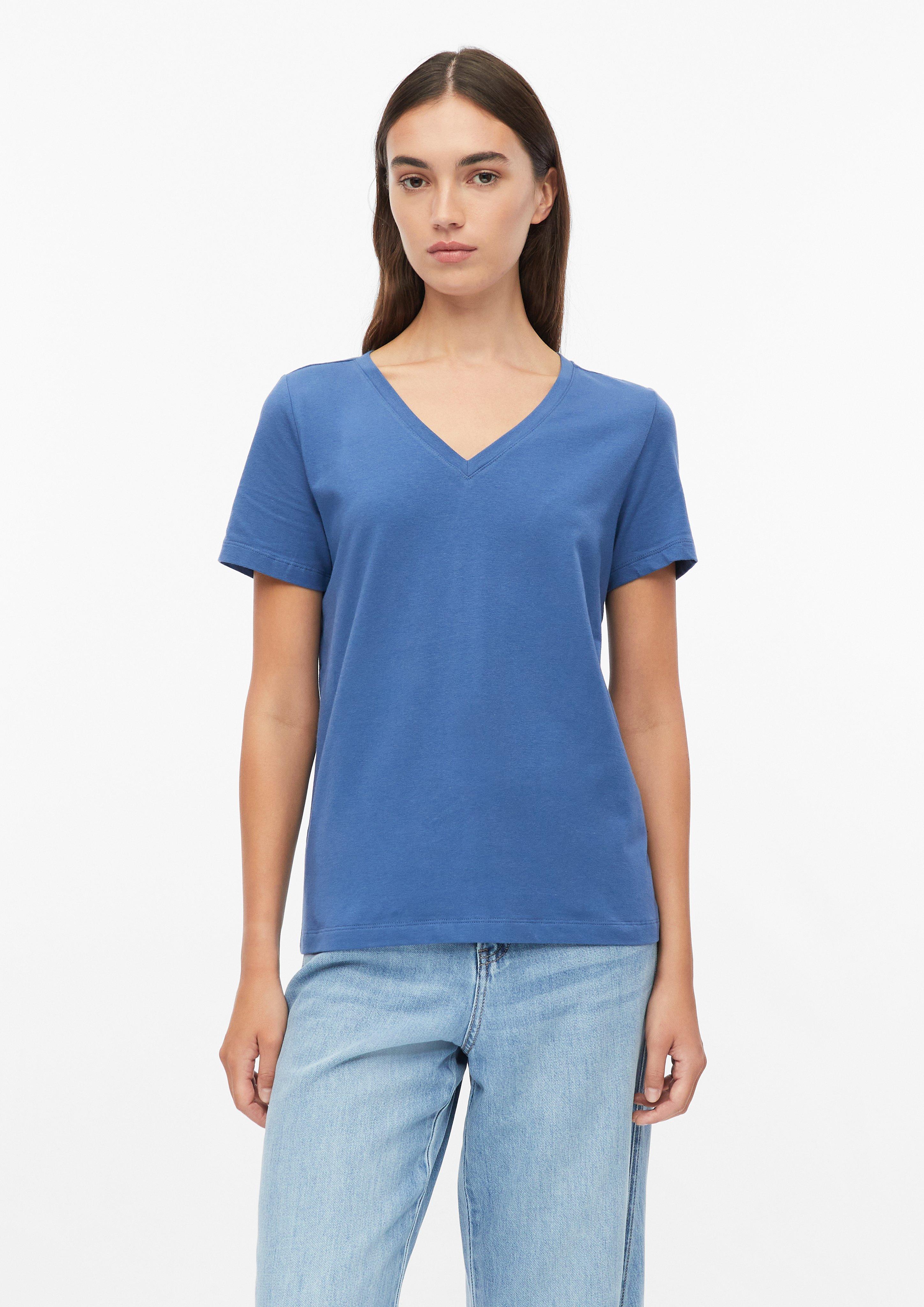 V-neck T-shirt in royal blue by s.Oliver