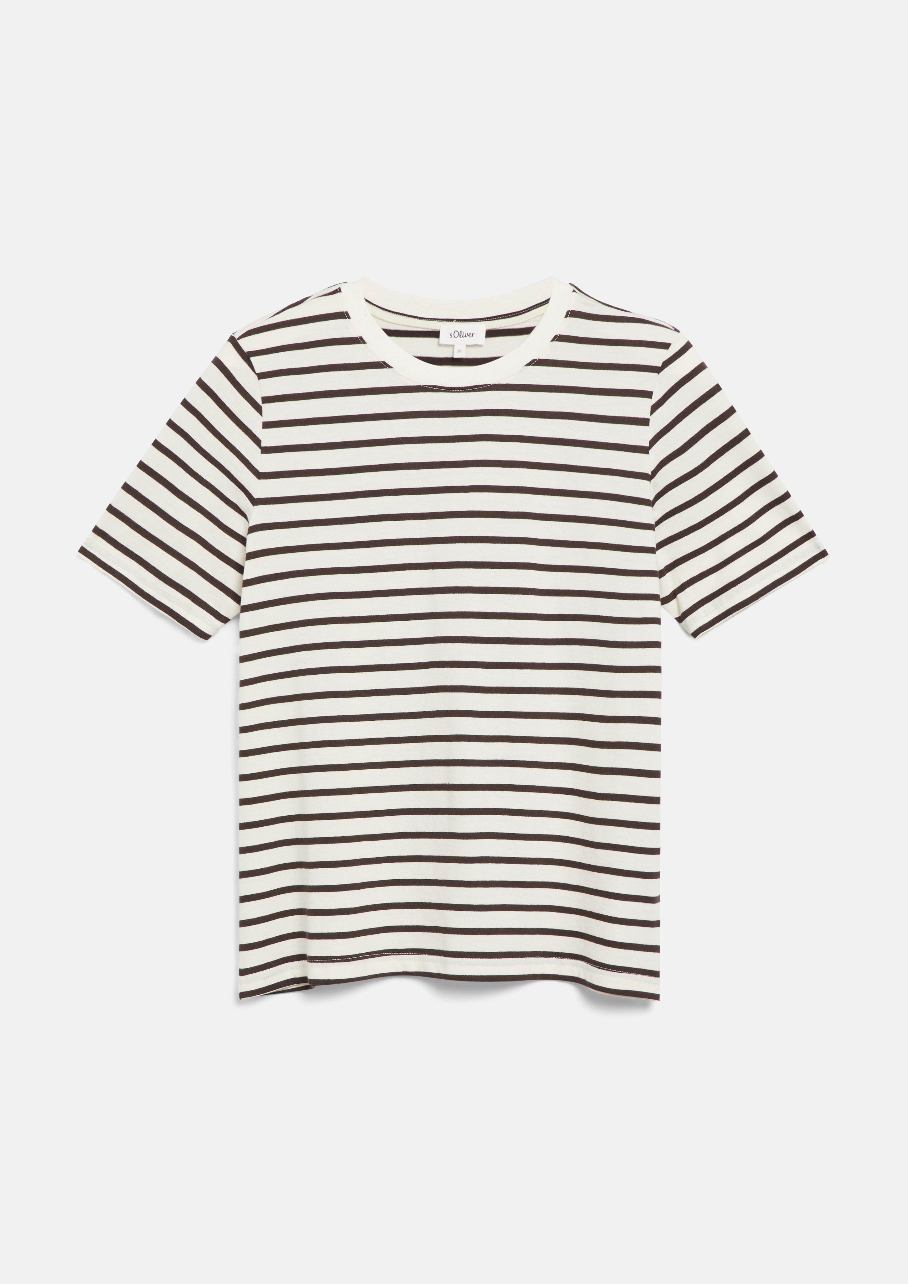 Femmes T-shirt en marron foncé de s.Oliver