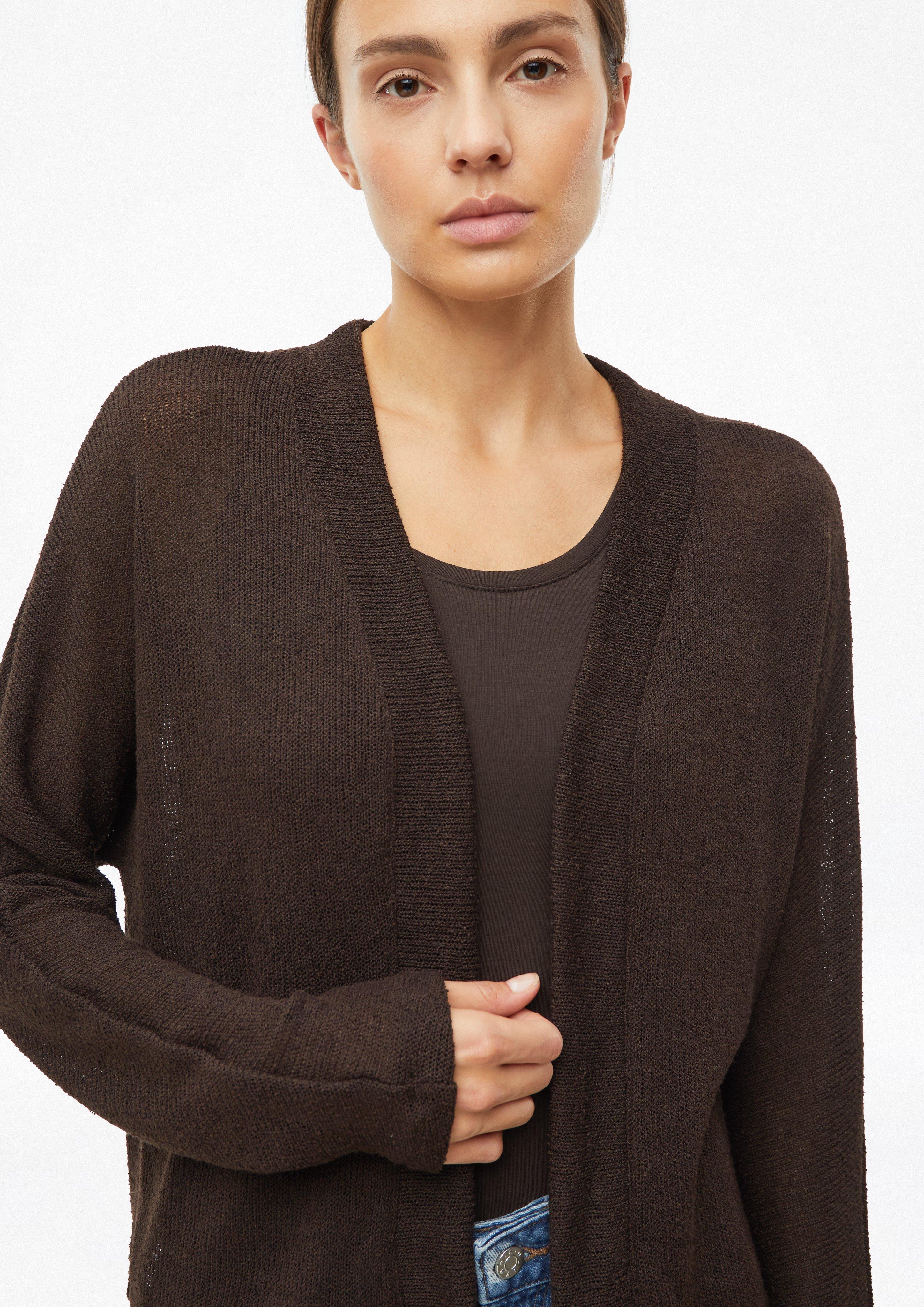 Femmes Cardigan en maille légère en brun de s.Oliver
