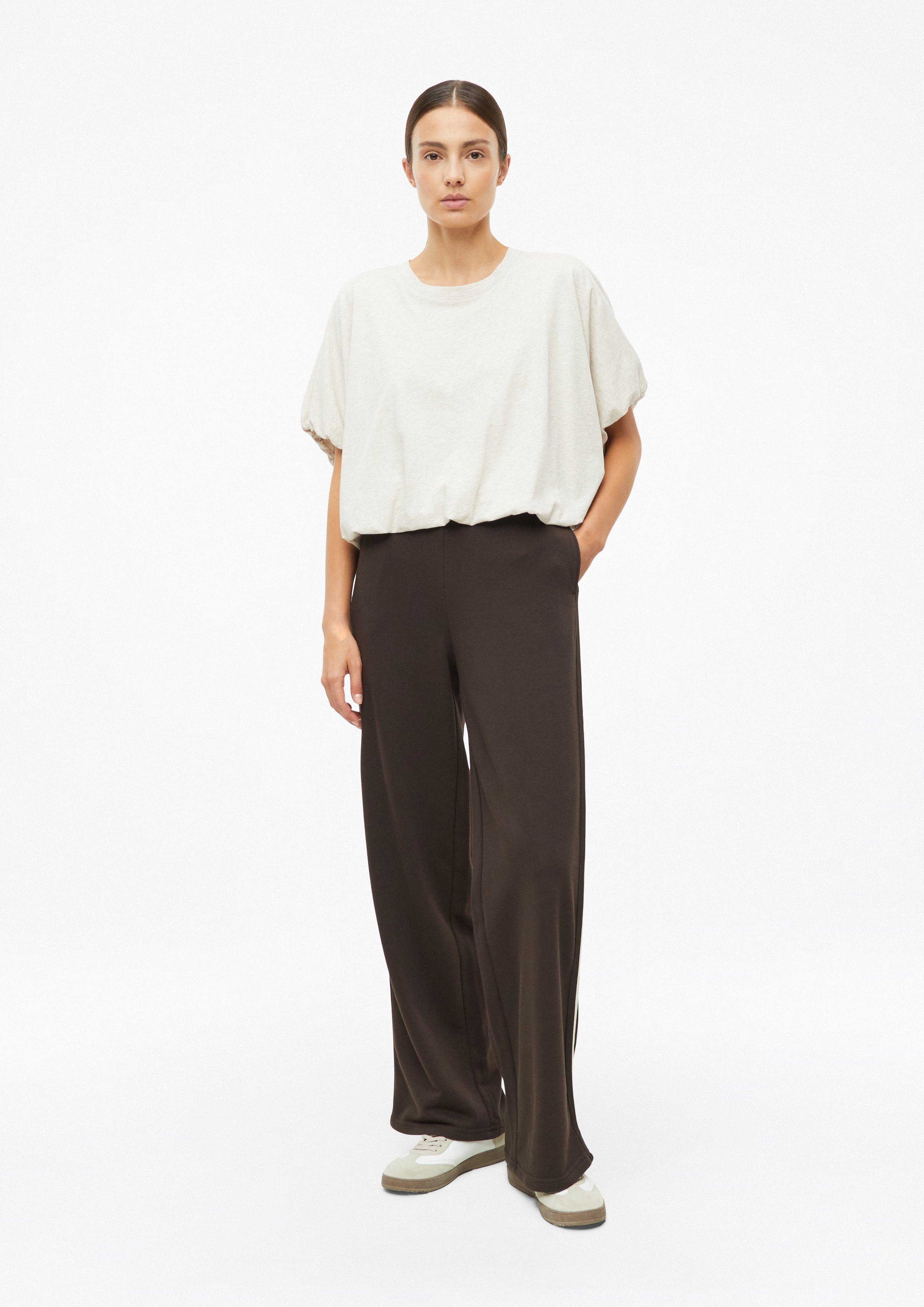 Femmes T-shirt oversize à ourlet évasé en beige de s.Oliver
