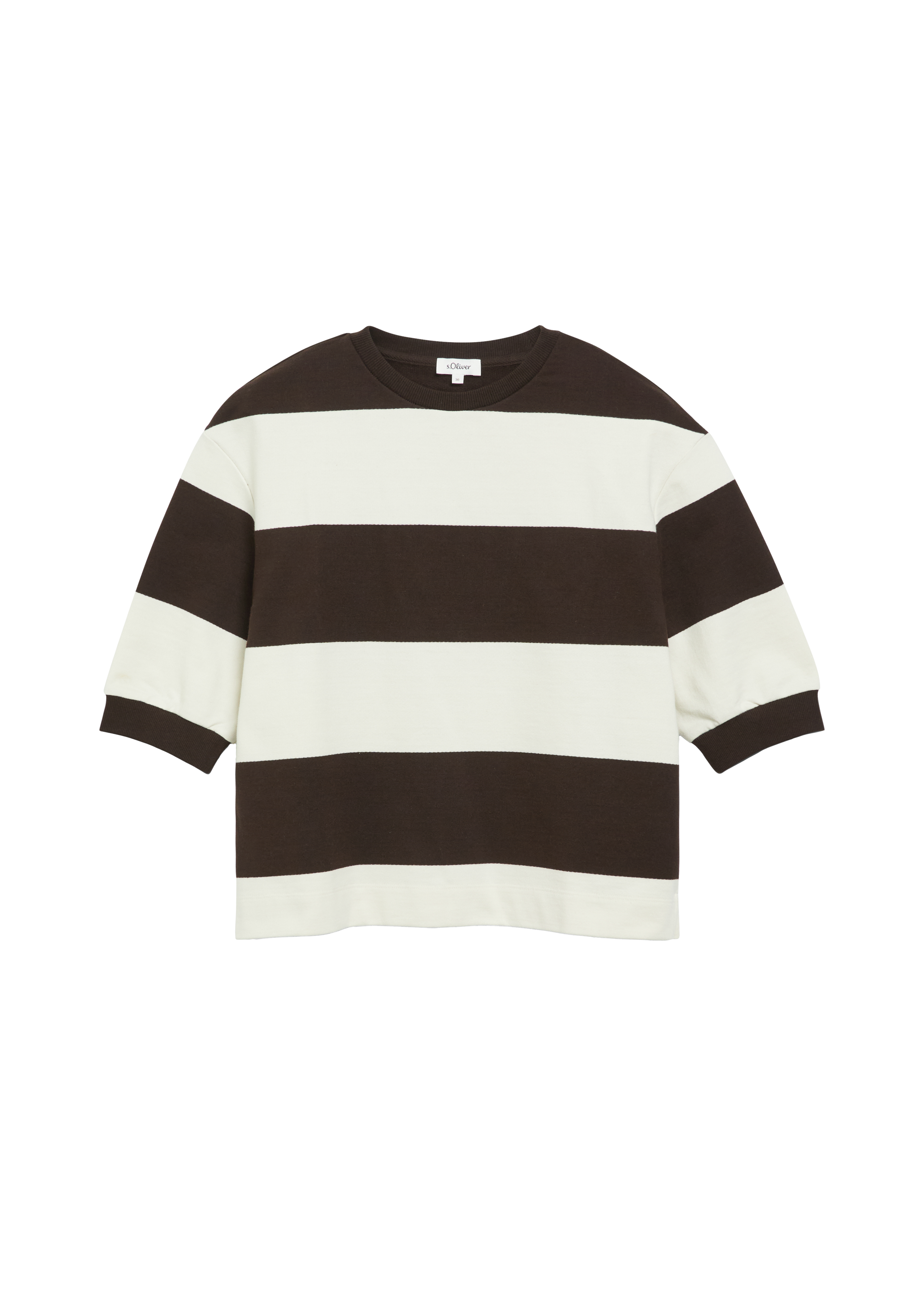 Gestreepte sweater met een relaxte pasvorm