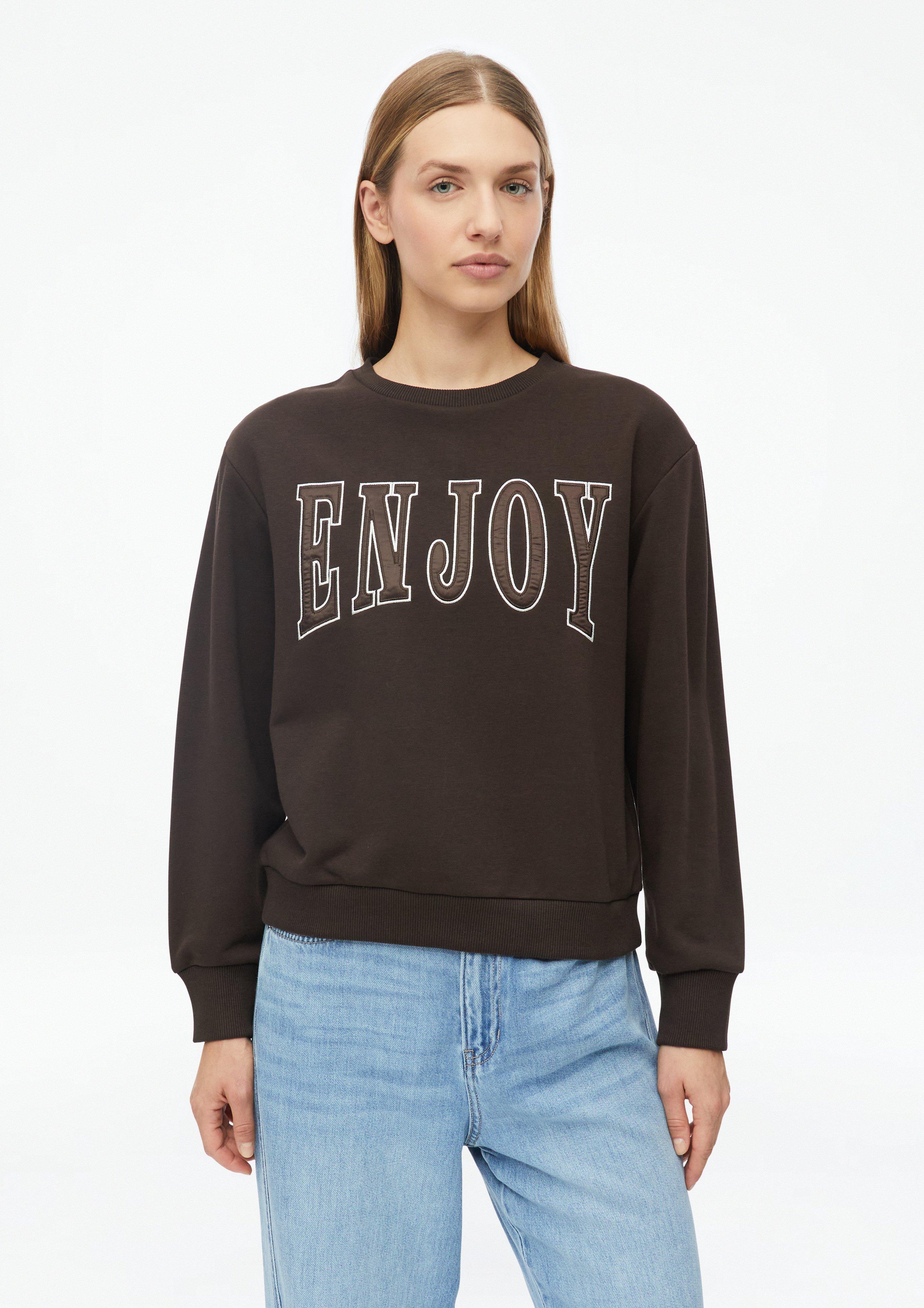 Sweat-shirt avec illustration en marron foncé de s.Oliver