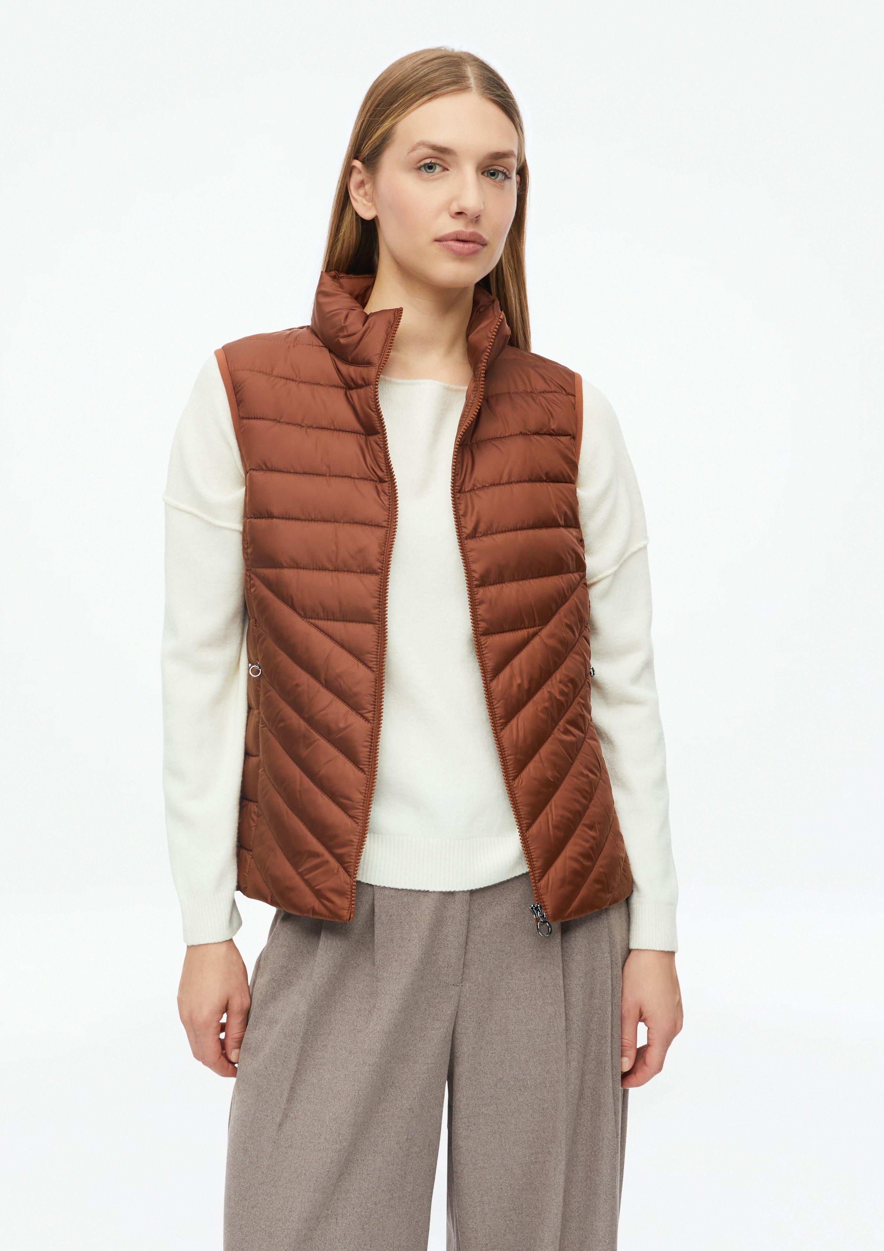 Damen Leichte Steppweste mit Packfunktion in terrakotta von s.Oliver