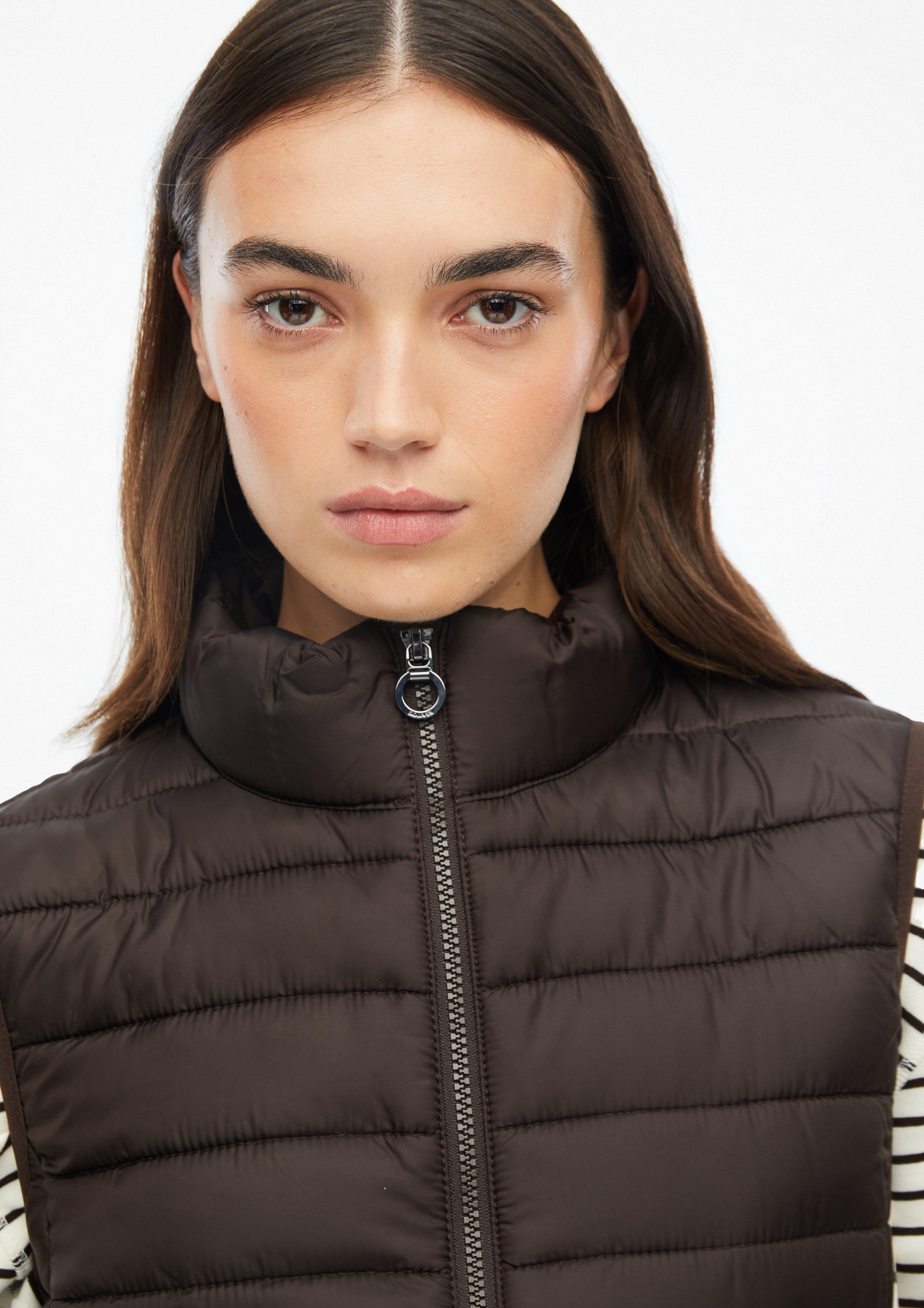 Damen Leichte Steppweste mit Packfunktion in braun von s.Oliver