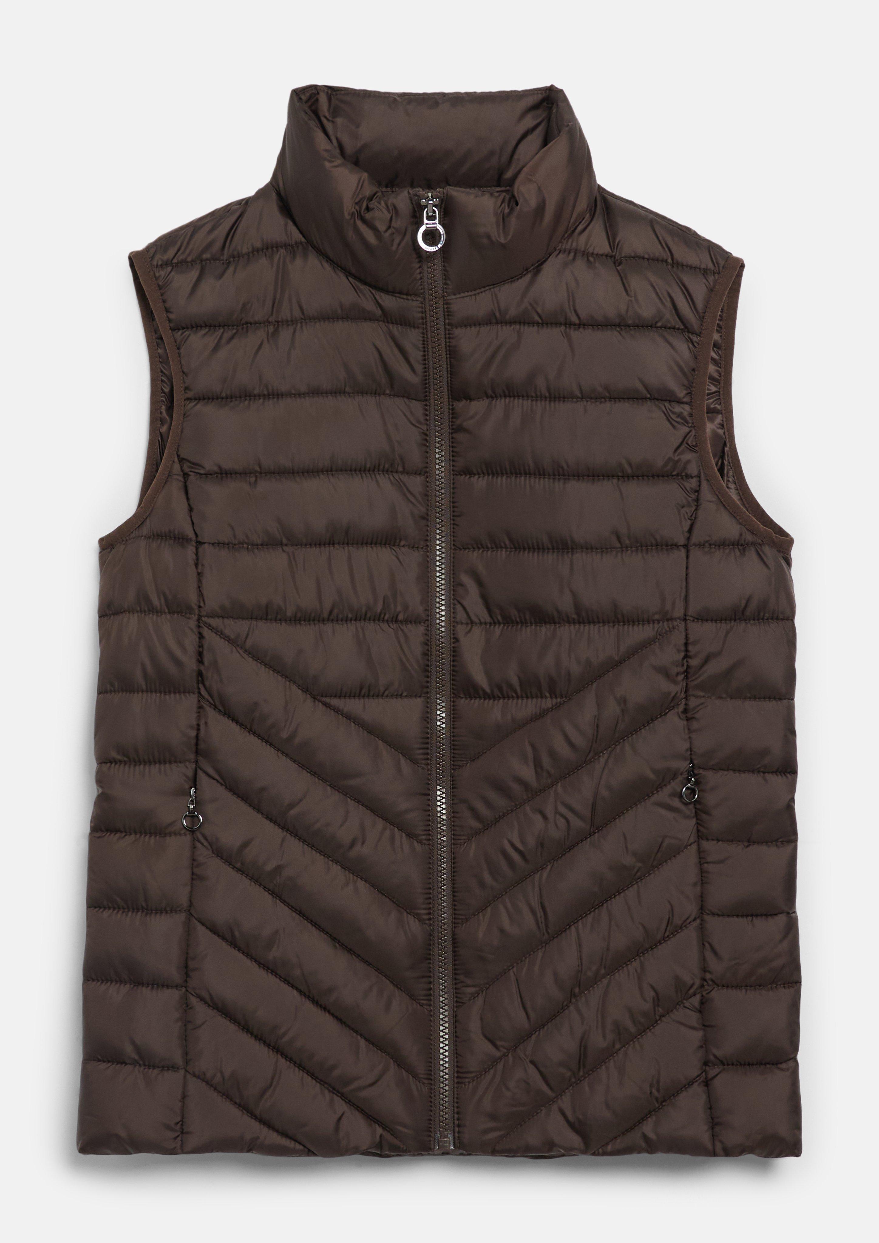 Femmes Gilet d'extérieur en marron foncé de s.Oliver