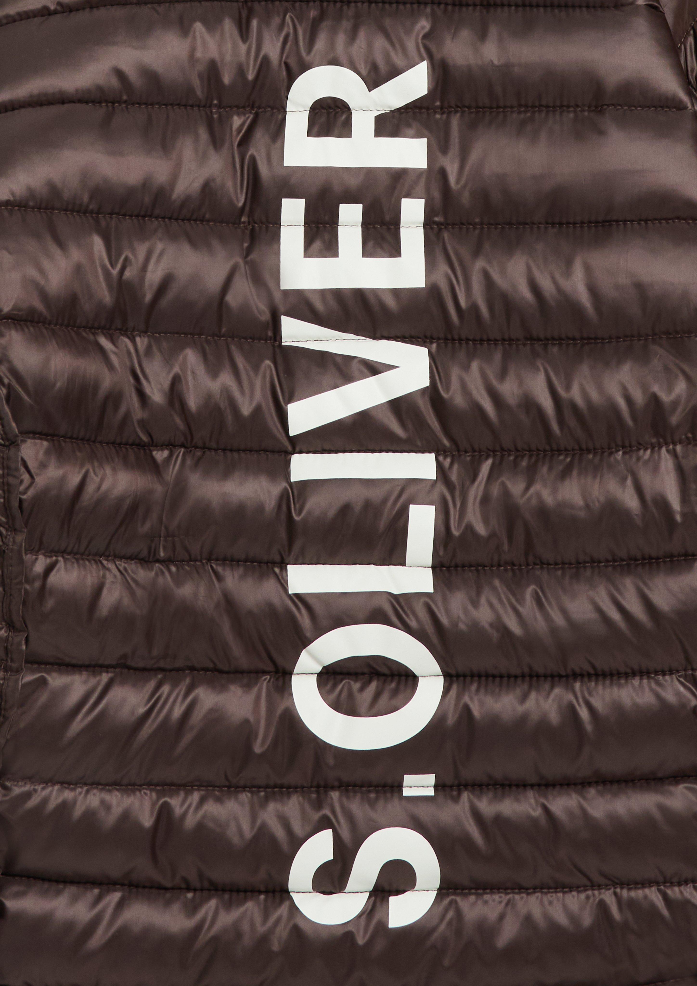 Femmes Veste matelassée légère et compacte en brun de s.Oliver