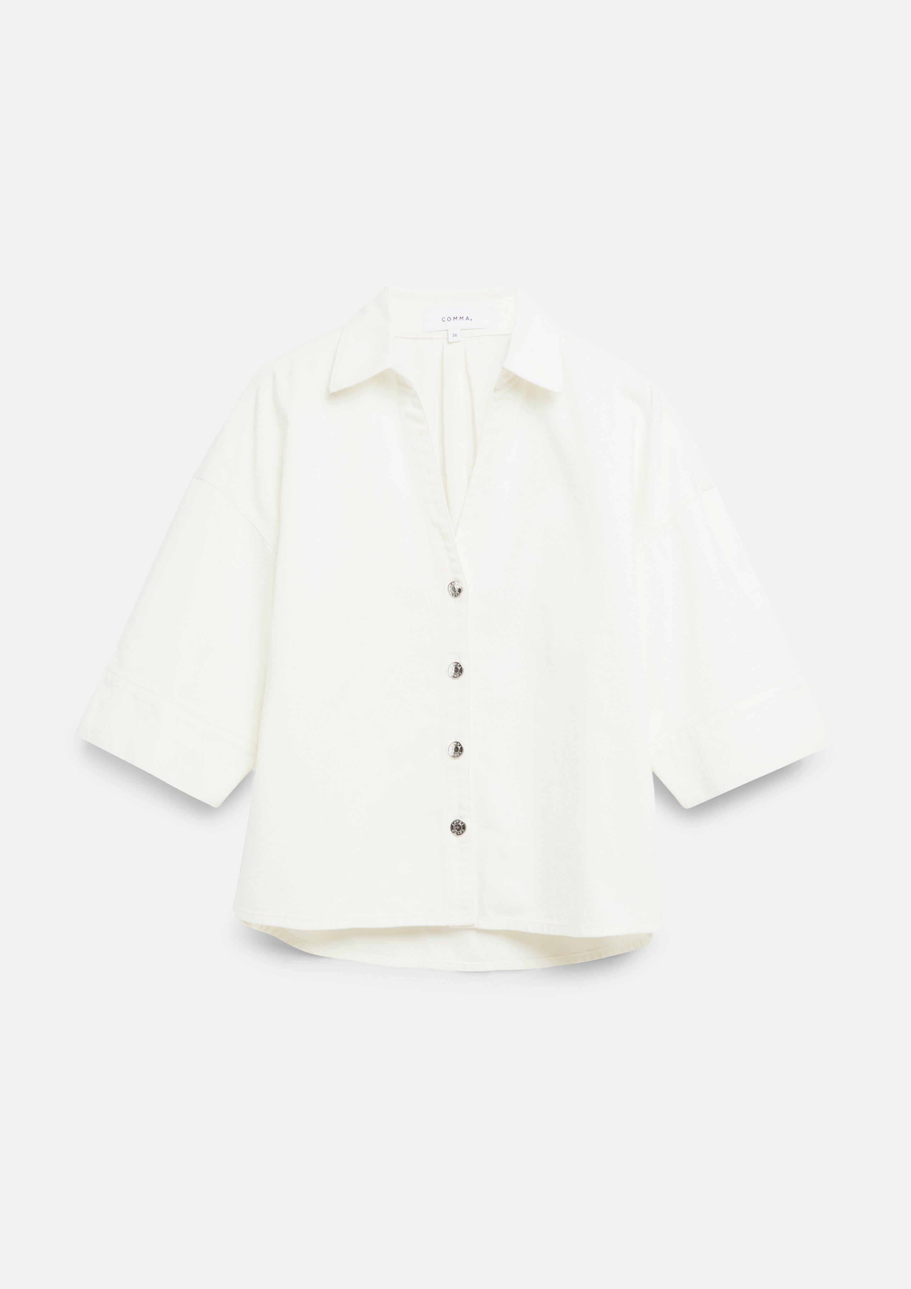 Bluse in creme von COMMA
