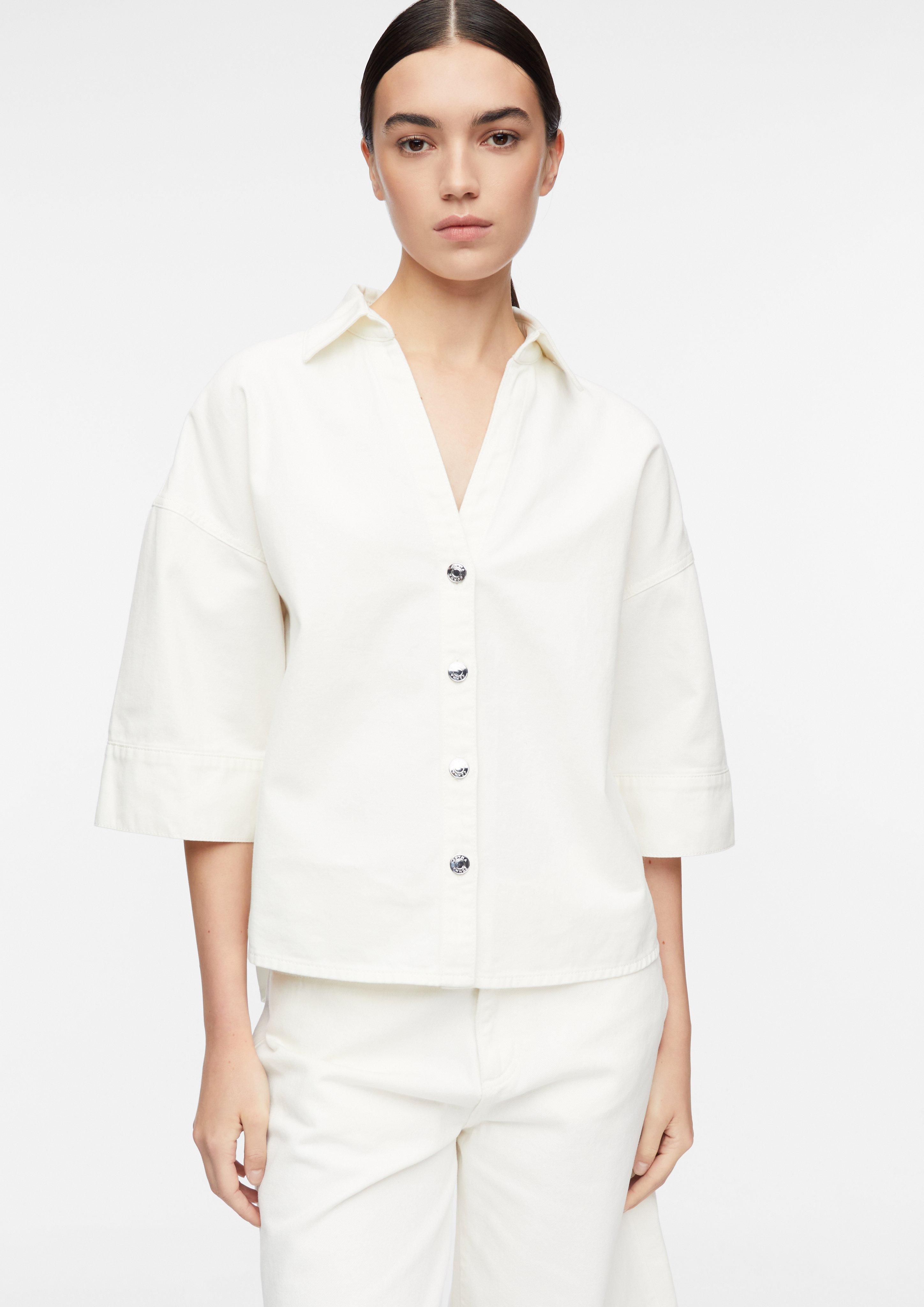 Bluse in creme von COMMA