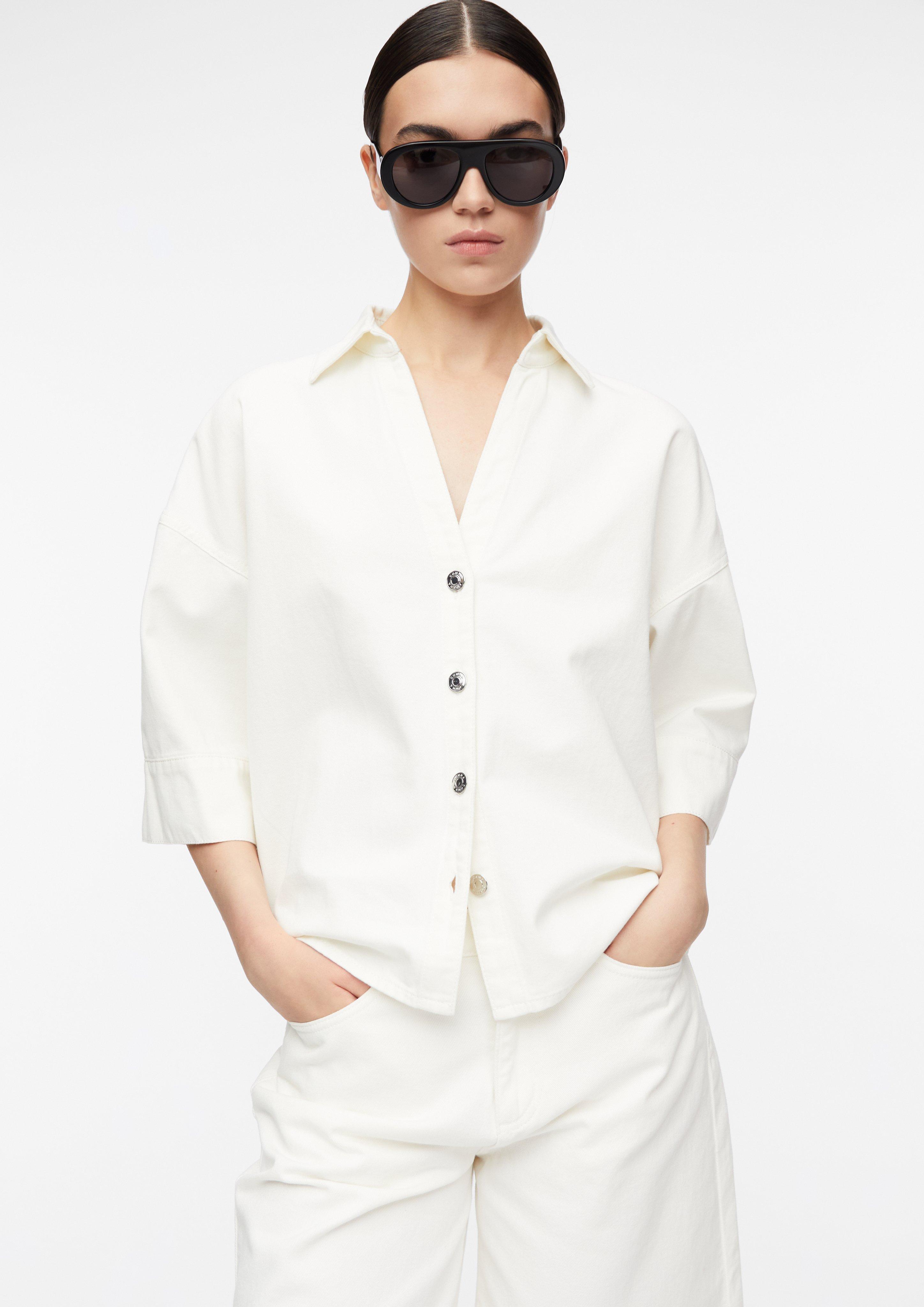 Bluse in creme von COMMA