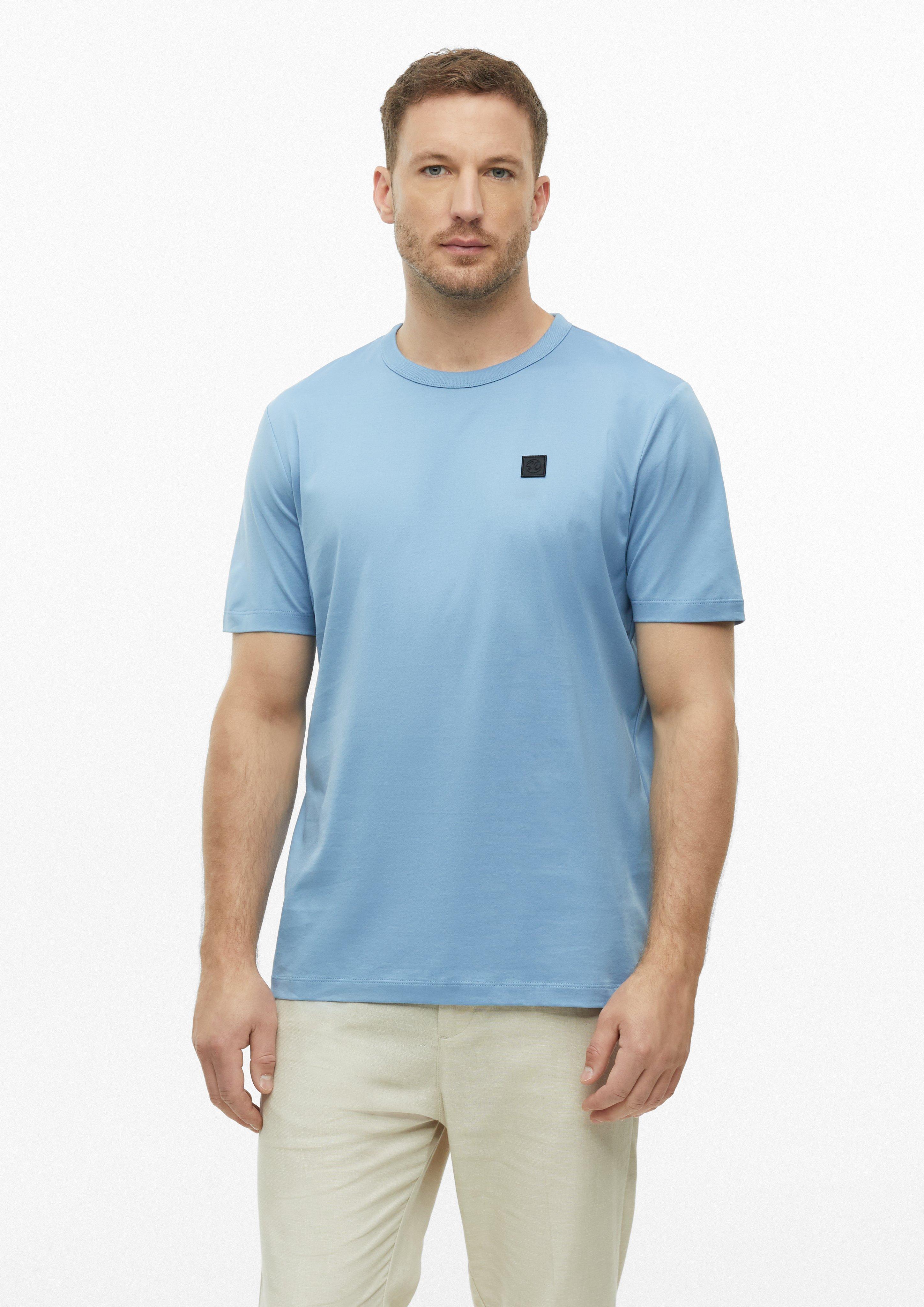 Men T-shirt in fine jersey with logo patch in  by s.Oliver BLACK LABEL