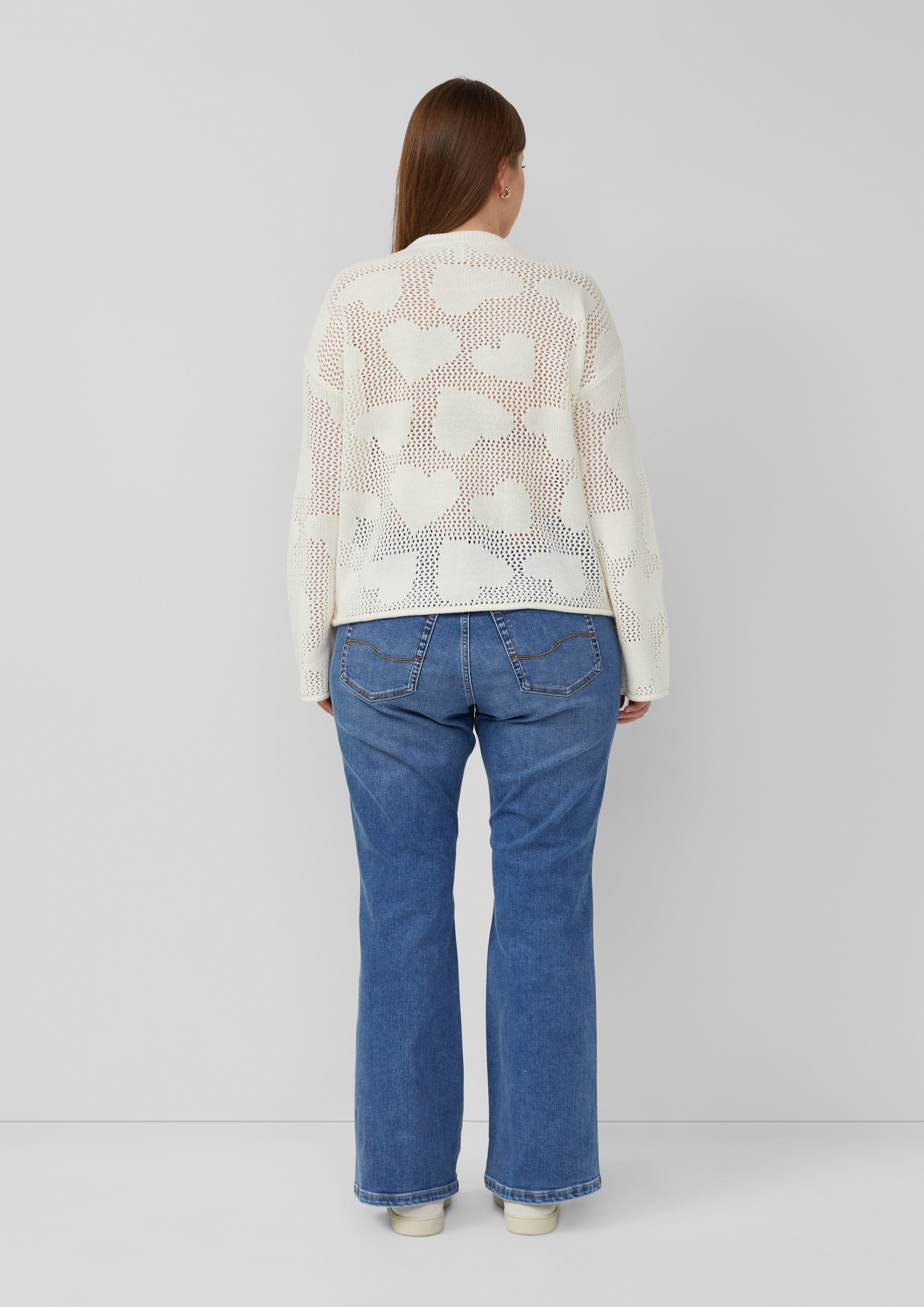 Strickpullover in 02X0 & 41X0