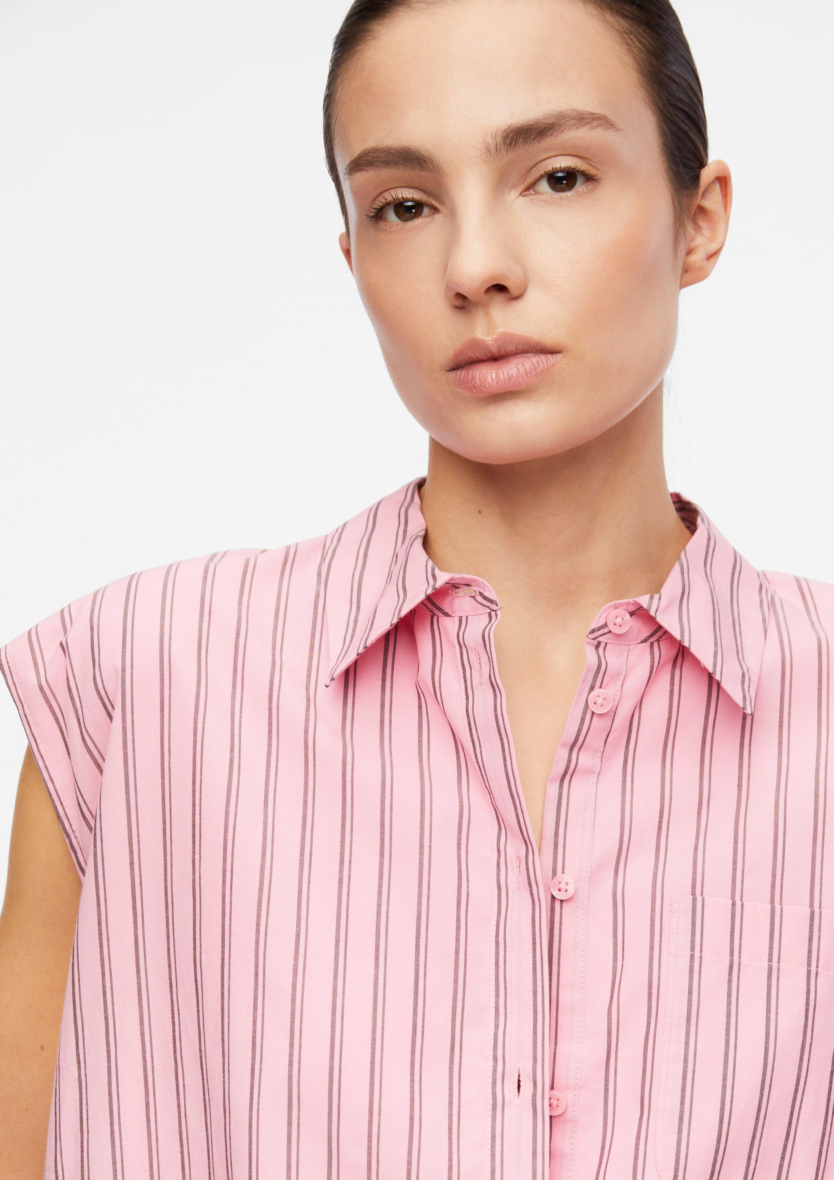 Ärmellose Bluse mit Ballon-Saum in  von COMMA