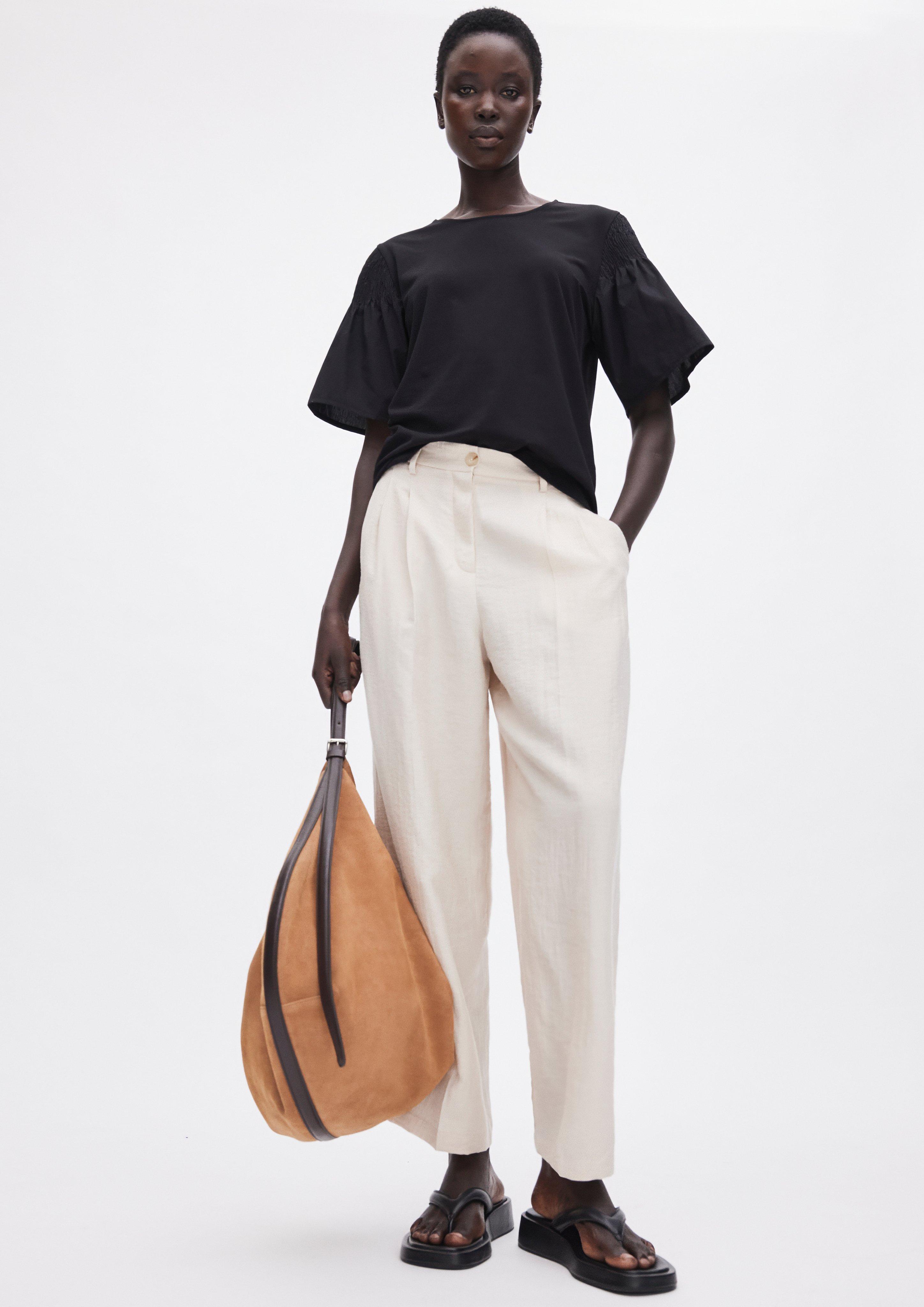 Trousers in light beige by COMMA
