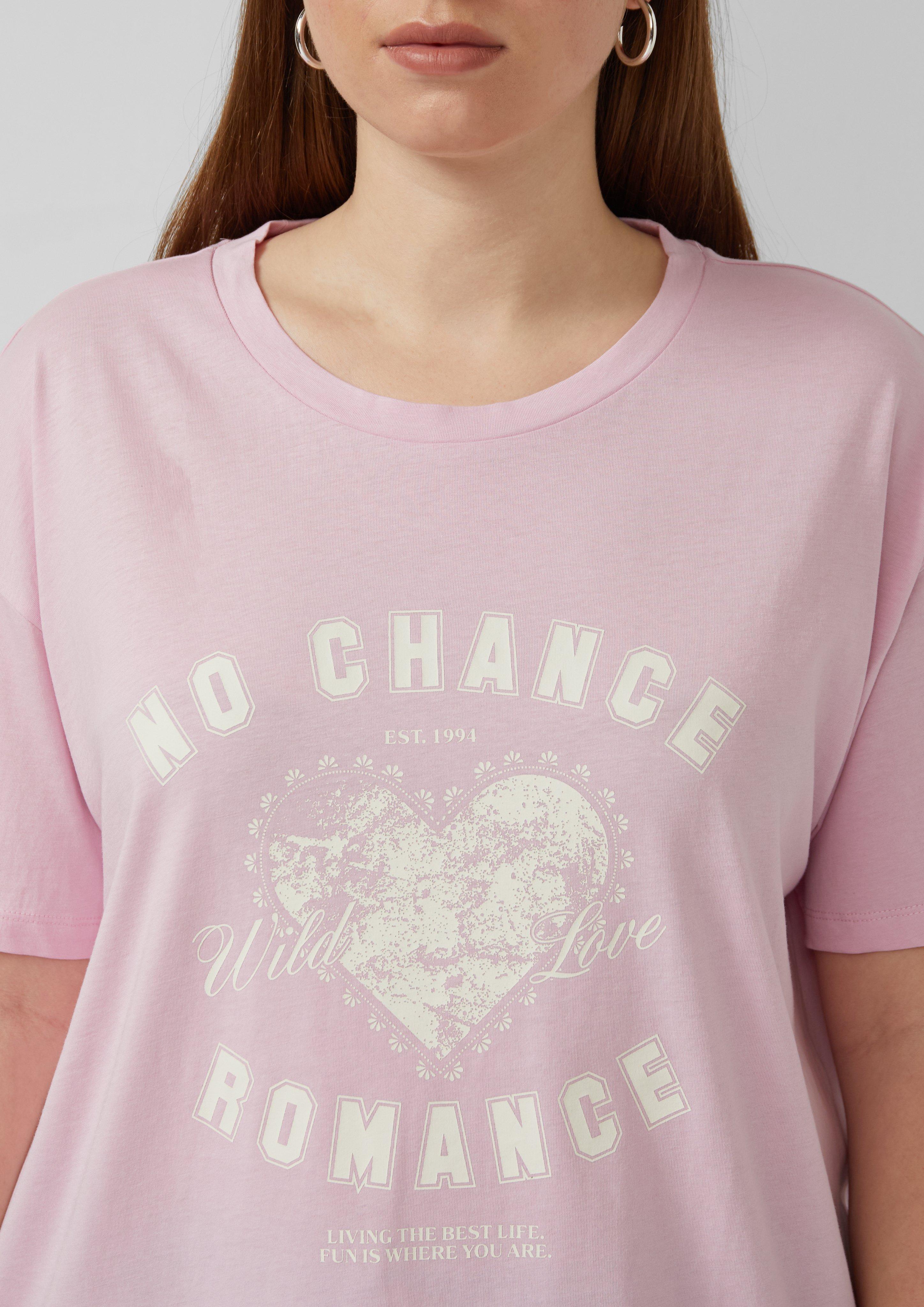 Baumwollshirt mit Frontprint