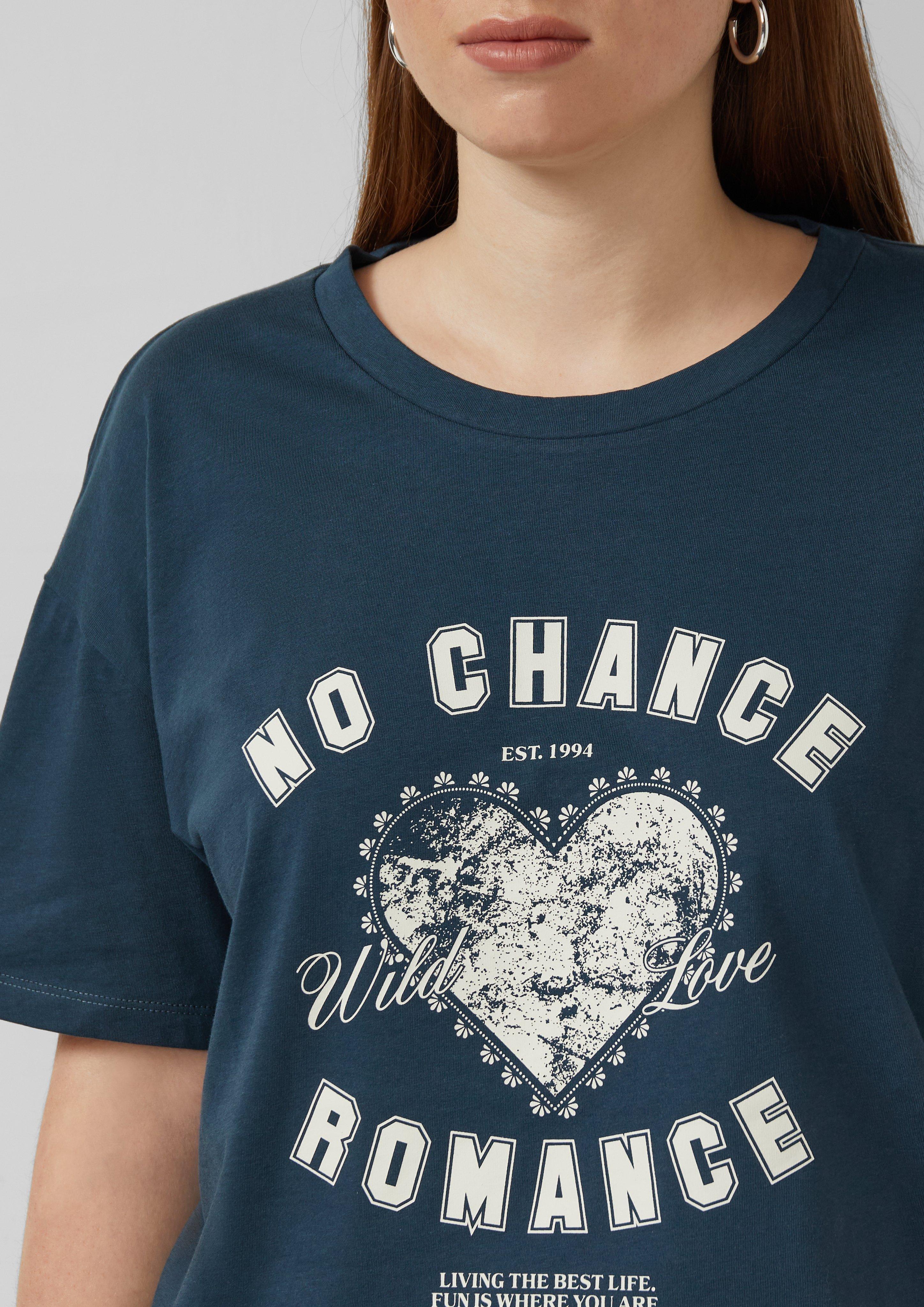 Baumwollshirt mit Frontprint