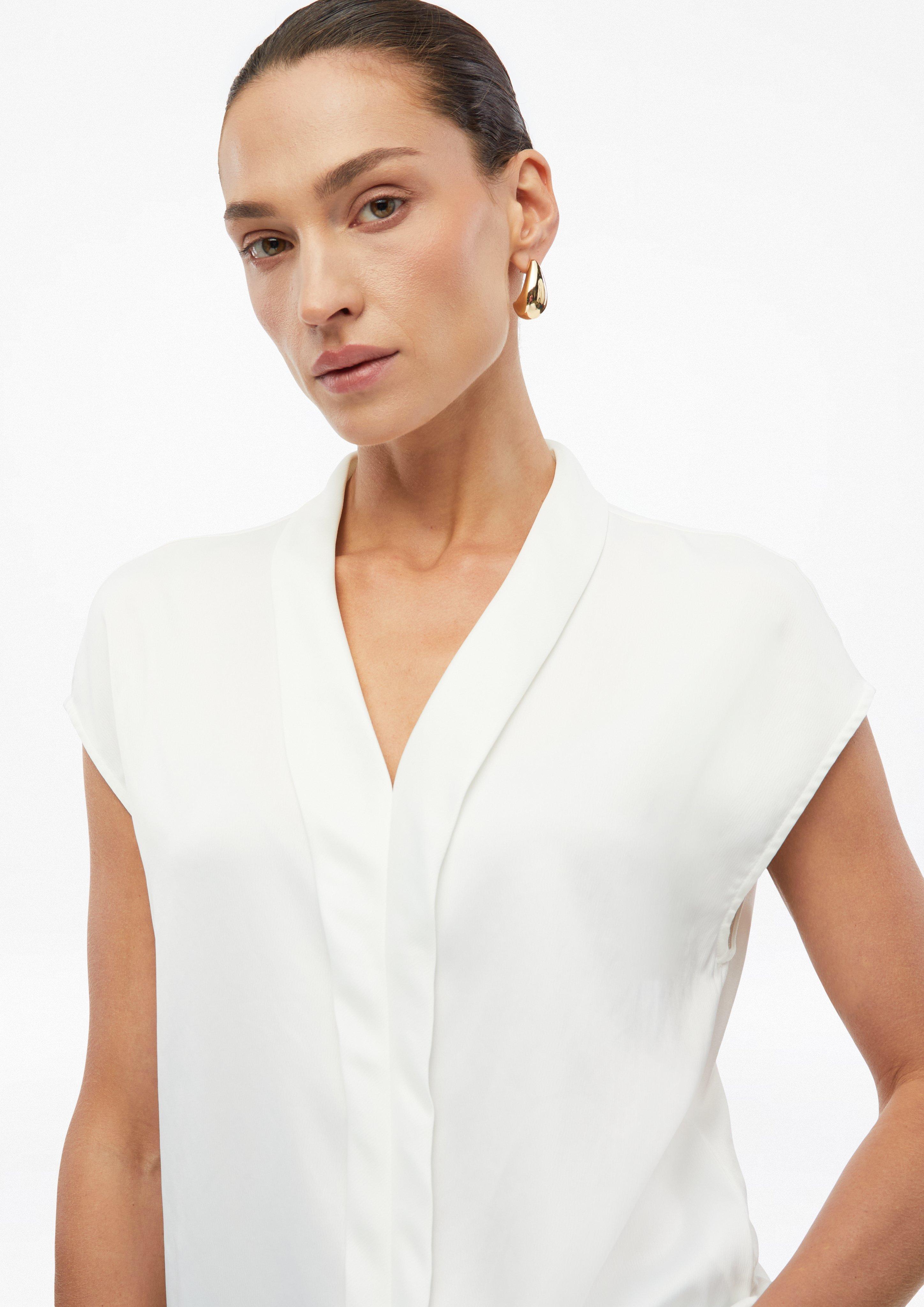 Dames T-shirt in crème van s.Oliver BLACK LABEL