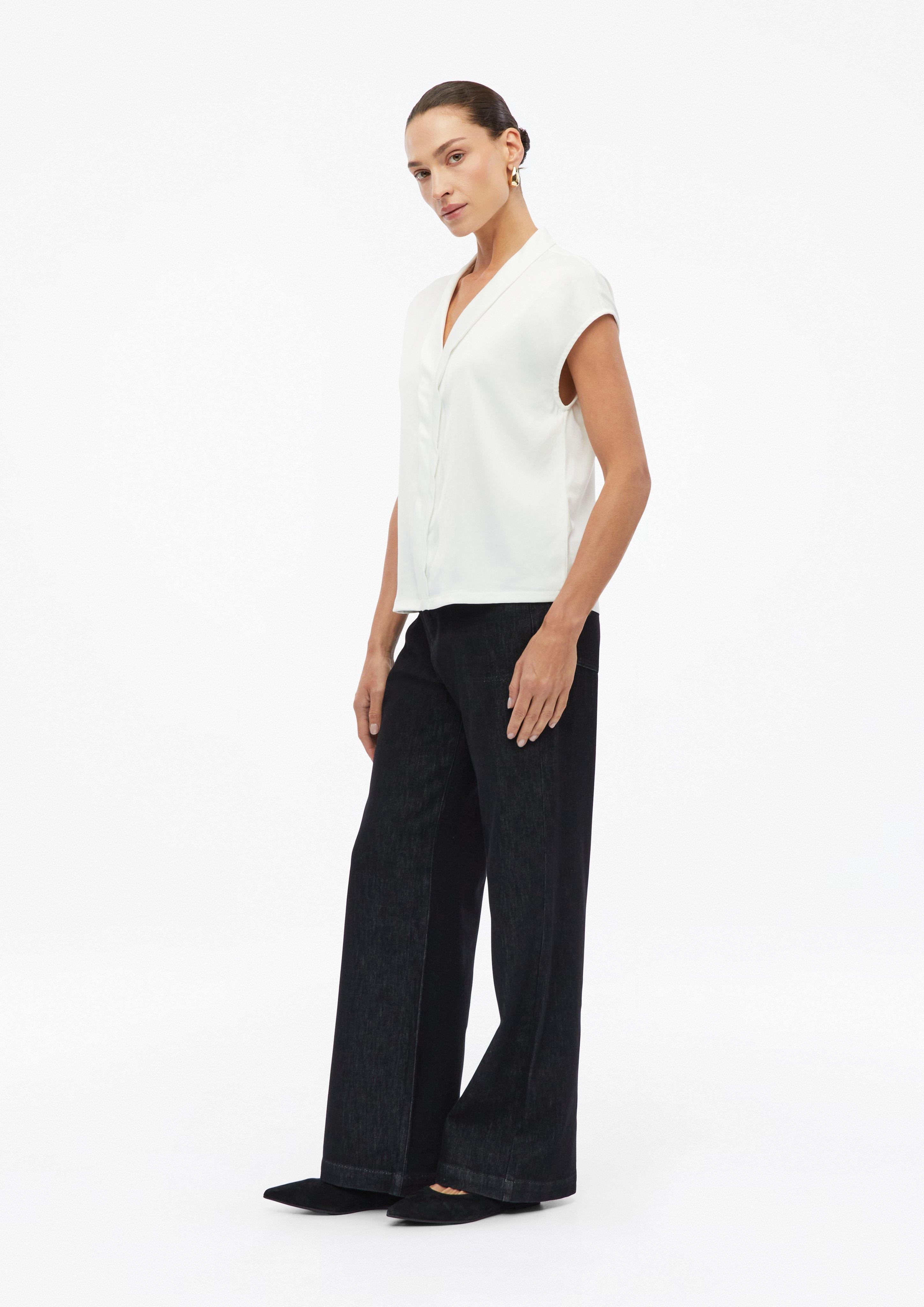 Dames T-shirt in crème van s.Oliver BLACK LABEL