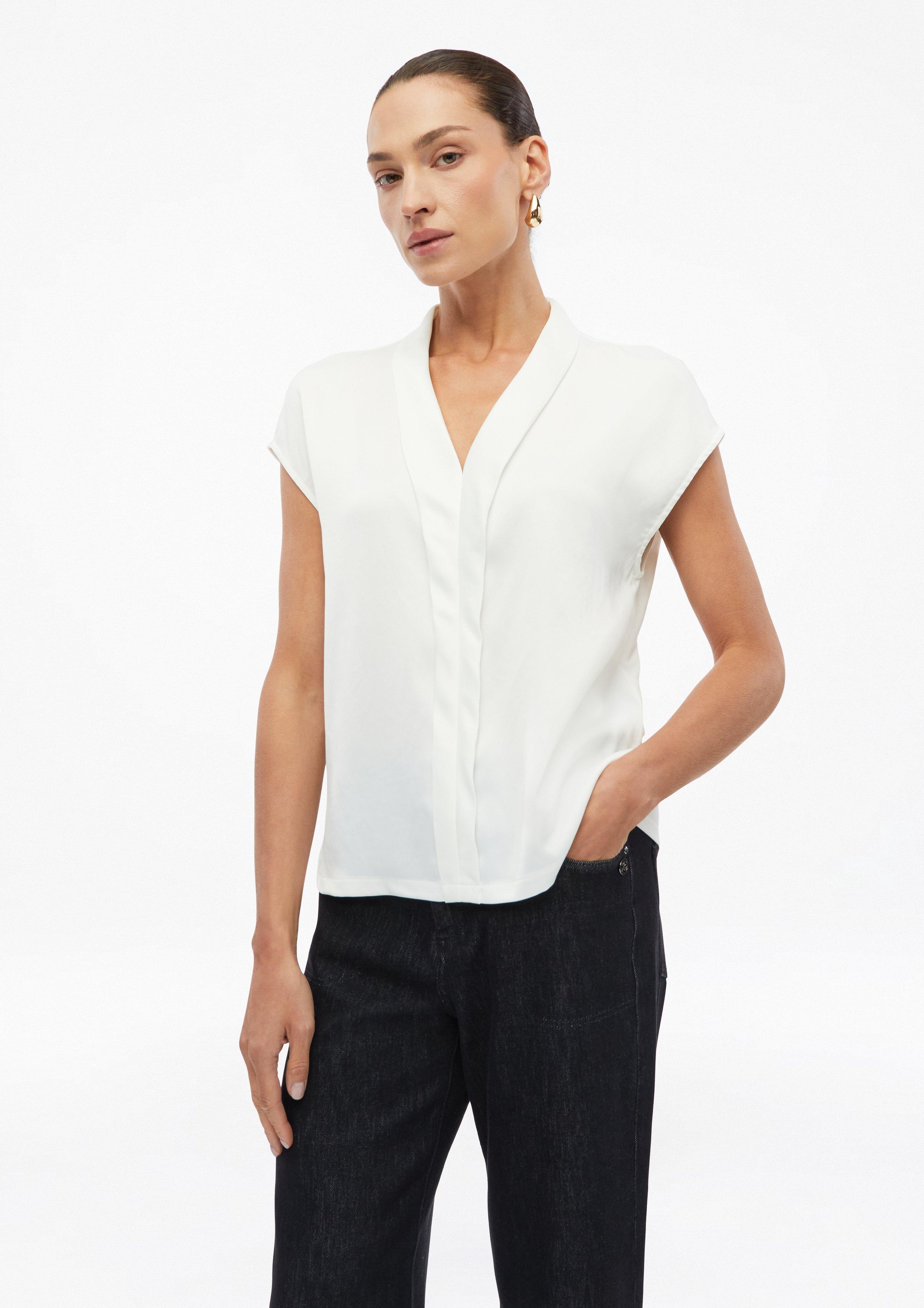 Dames T-shirt in crème van s.Oliver BLACK LABEL