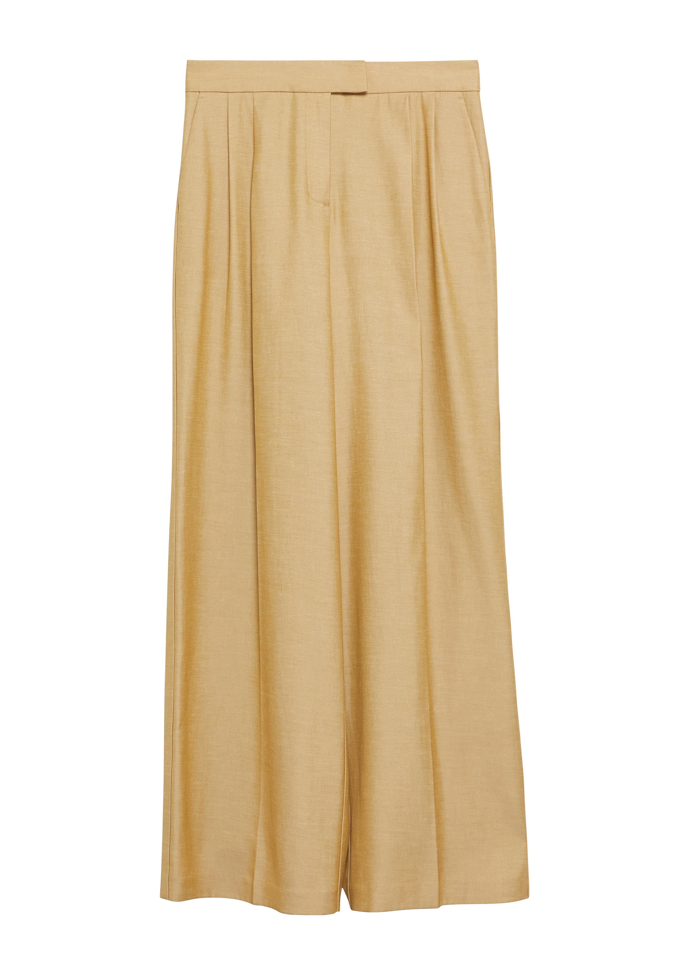 Bundfaltenhose aus Leinenmix