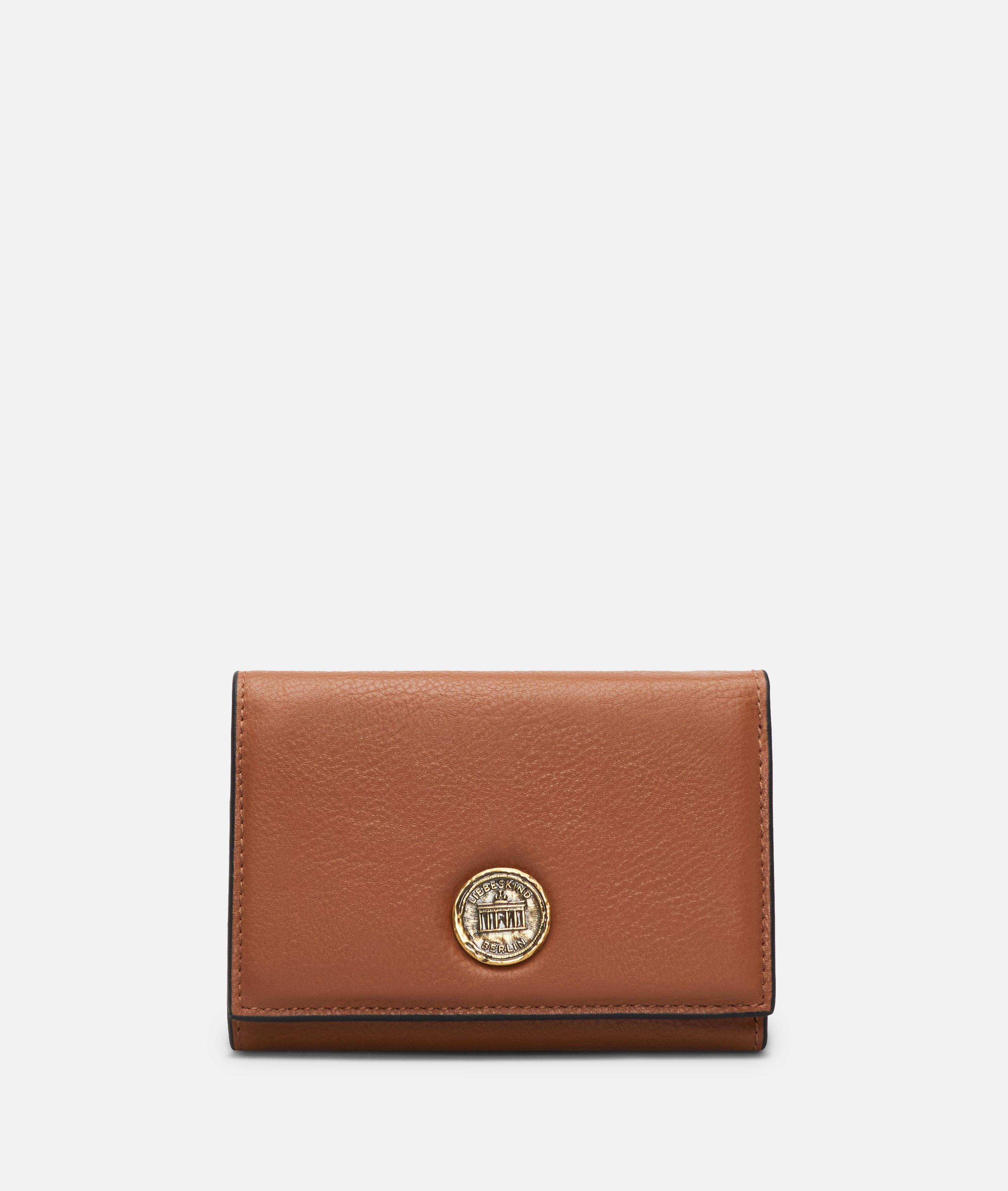 Femmes Portefeuille spacieux aspect cuir avec un grain authentique en brun de Liebeskind Berlin