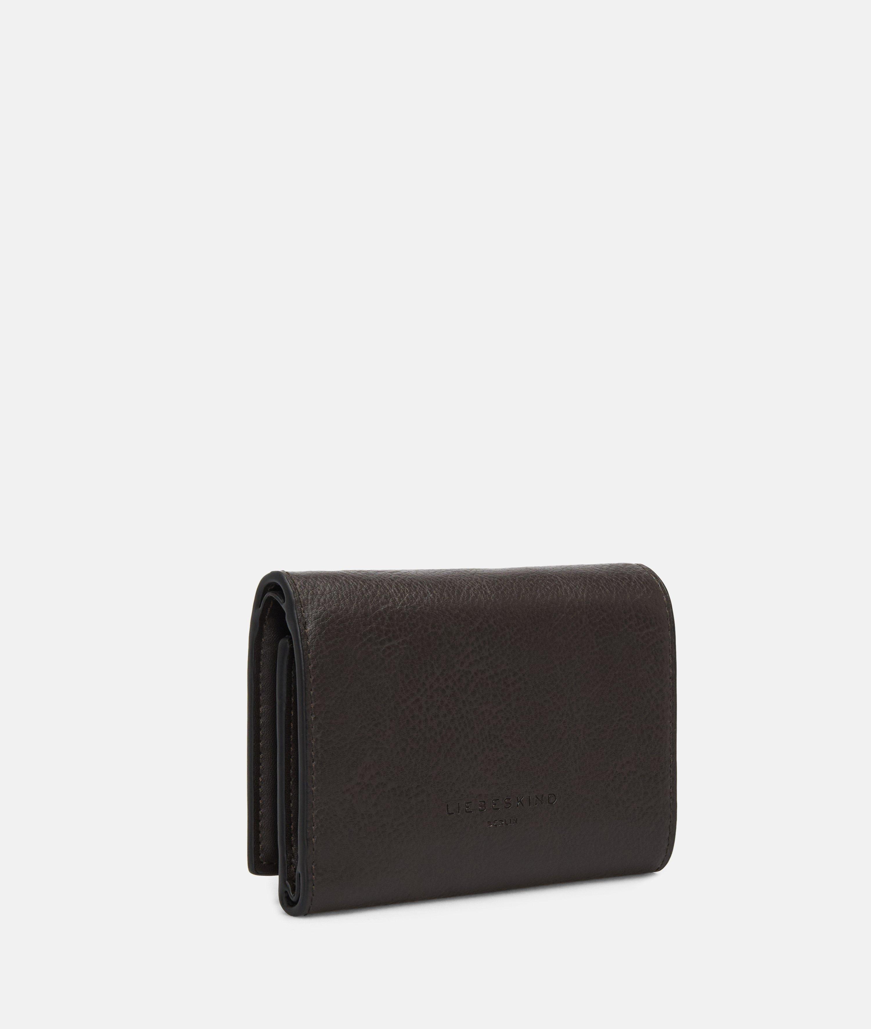 Femmes Portefeuille spacieux aspect cuir avec un grain authentique en brun de Liebeskind Berlin