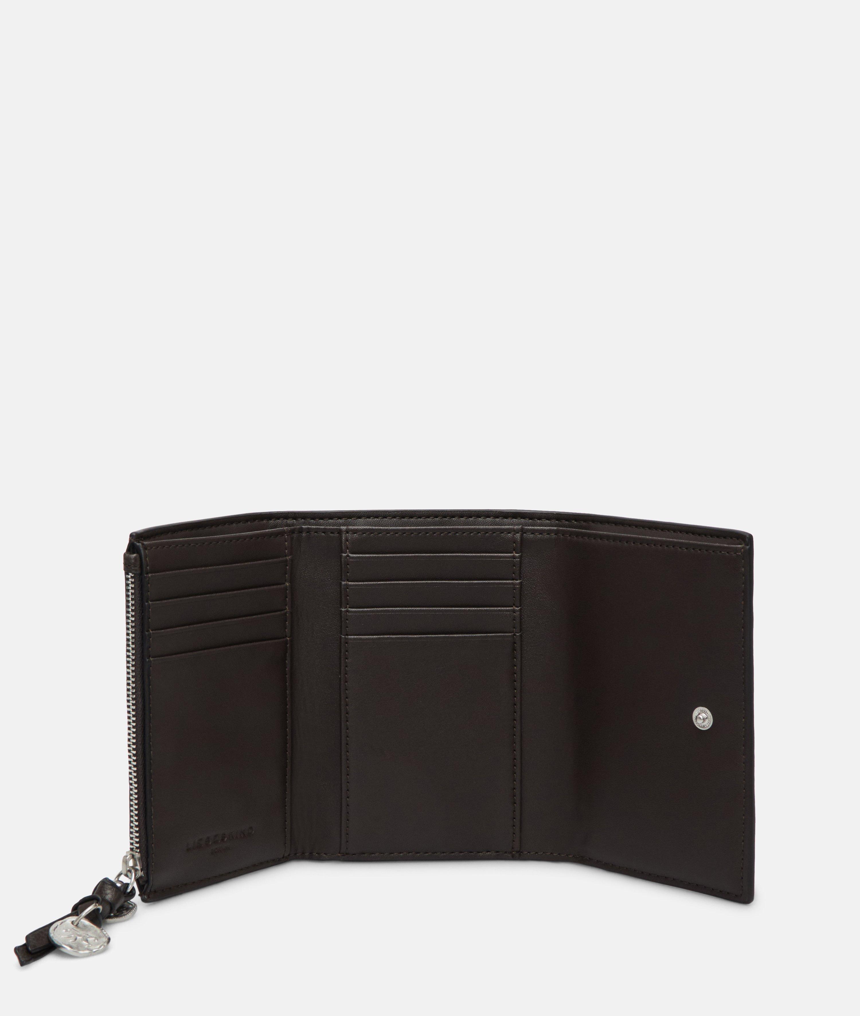 Femmes Portefeuille spacieux aspect cuir avec un grain authentique en brun de Liebeskind Berlin