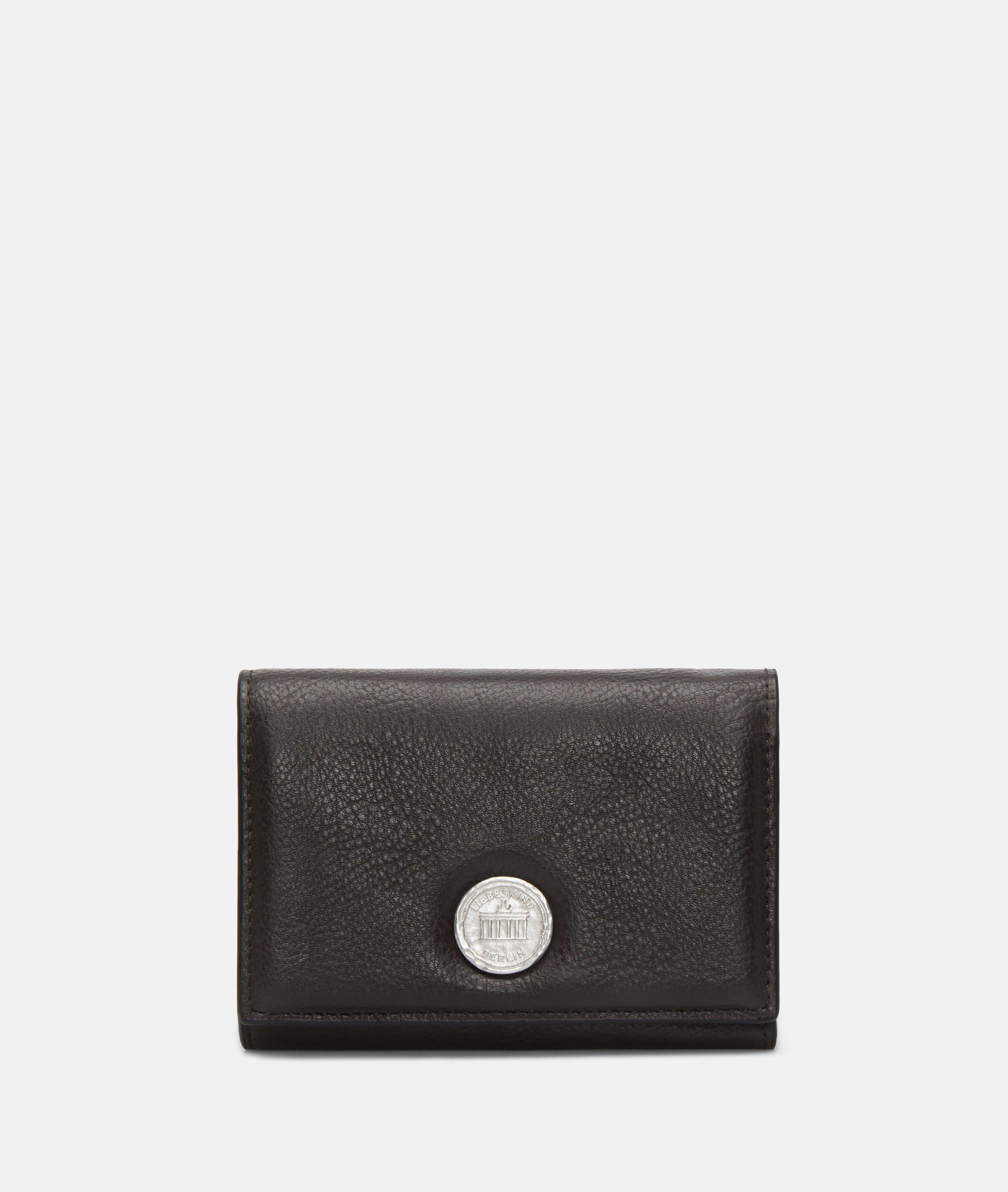 Femmes Portefeuille spacieux aspect cuir avec un grain authentique en brun de Liebeskind Berlin