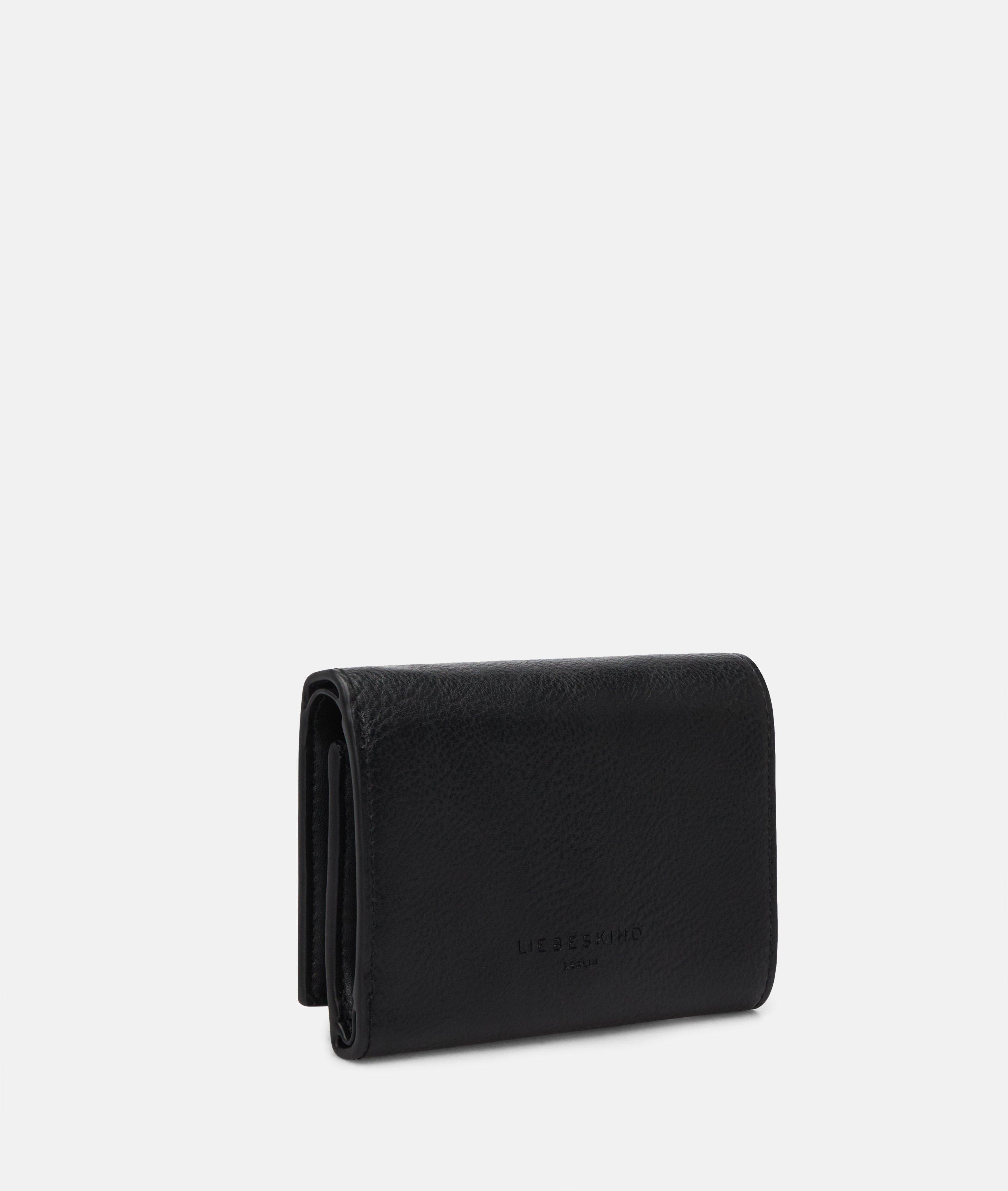 Femmes Portefeuille spacieux aspect cuir avec un grain authentique en noir de Liebeskind Berlin