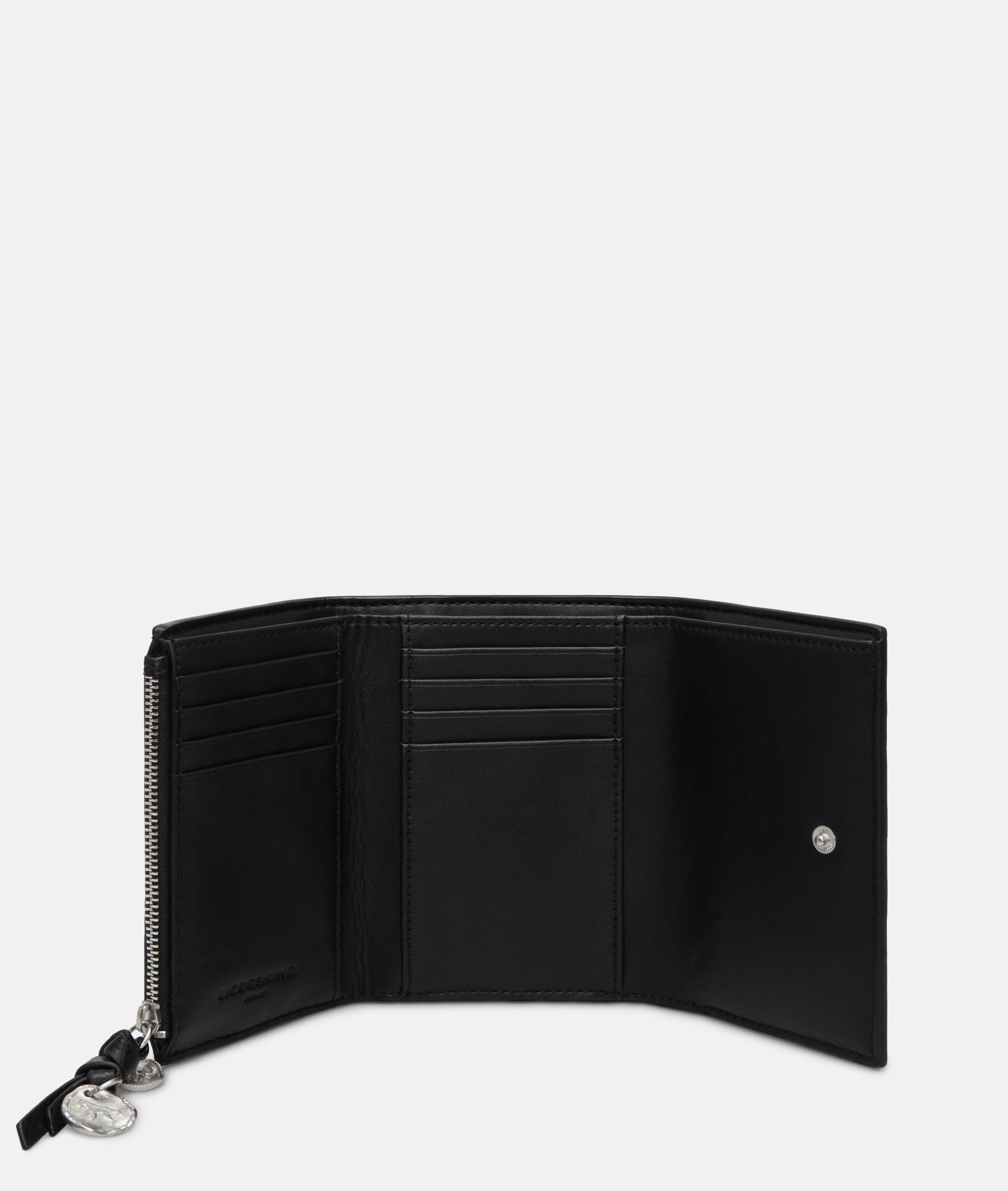 Femmes Portefeuille spacieux aspect cuir avec un grain authentique en noir de Liebeskind Berlin