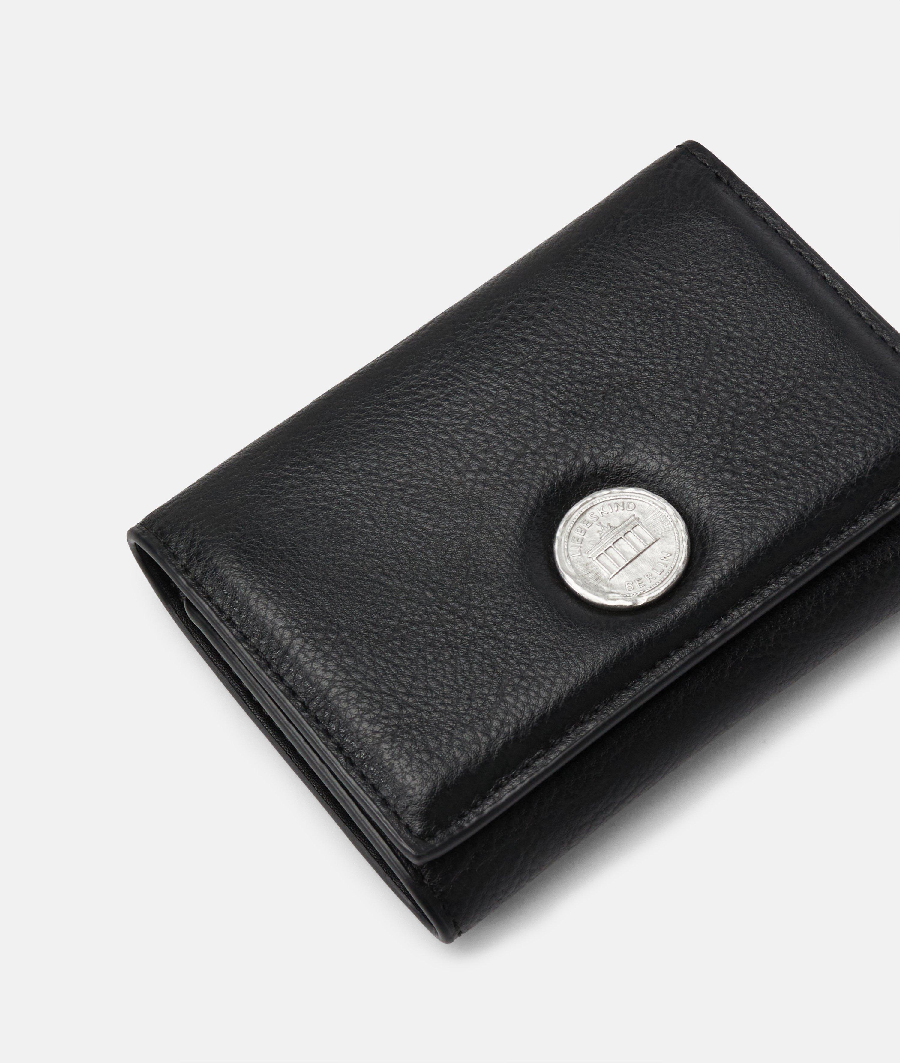Femmes Portefeuille spacieux aspect cuir avec un grain authentique en noir de Liebeskind Berlin