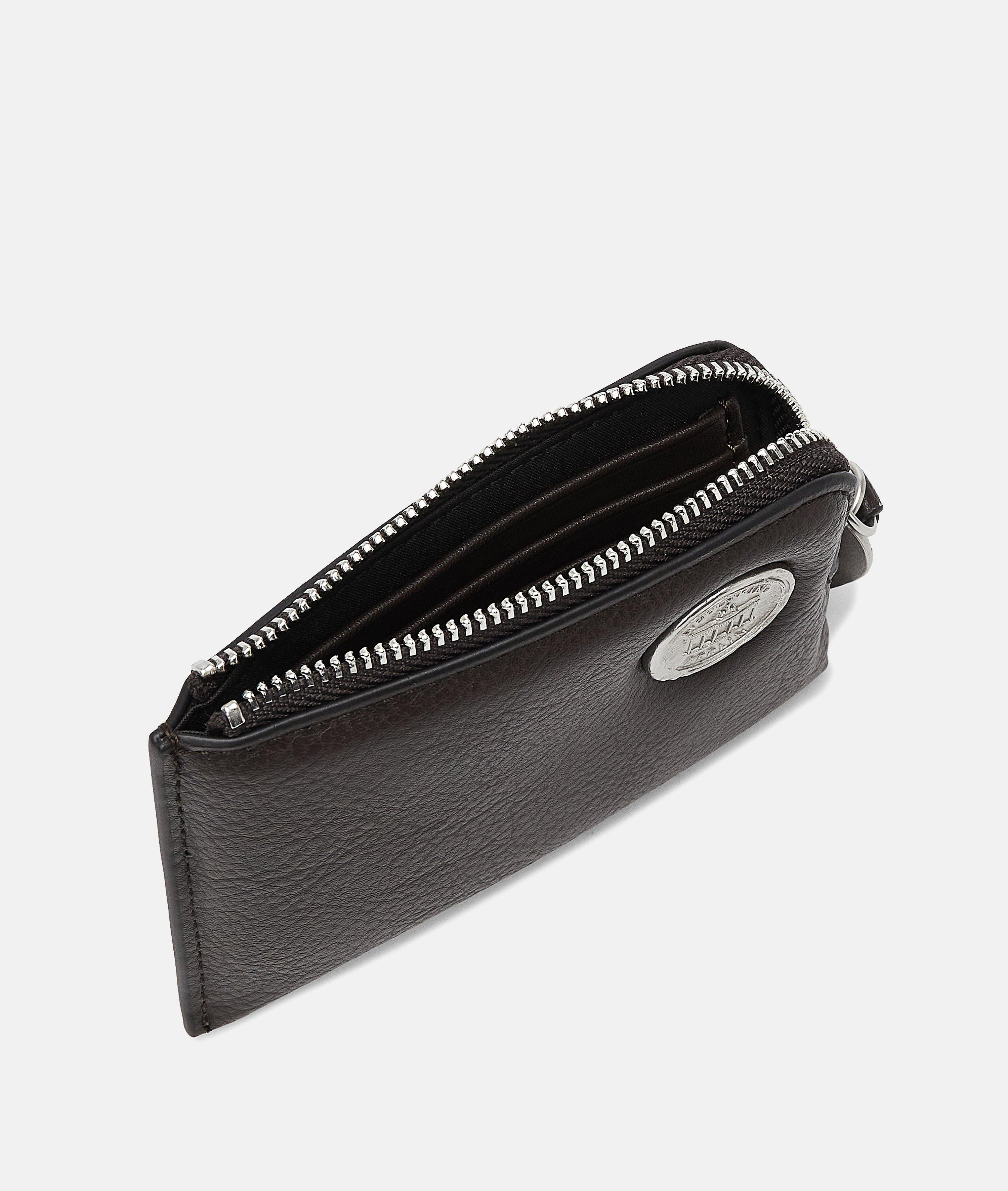 Femmes Mini-portefeuille aspect cuir avec un grain authentique en brun de Liebeskind Berlin