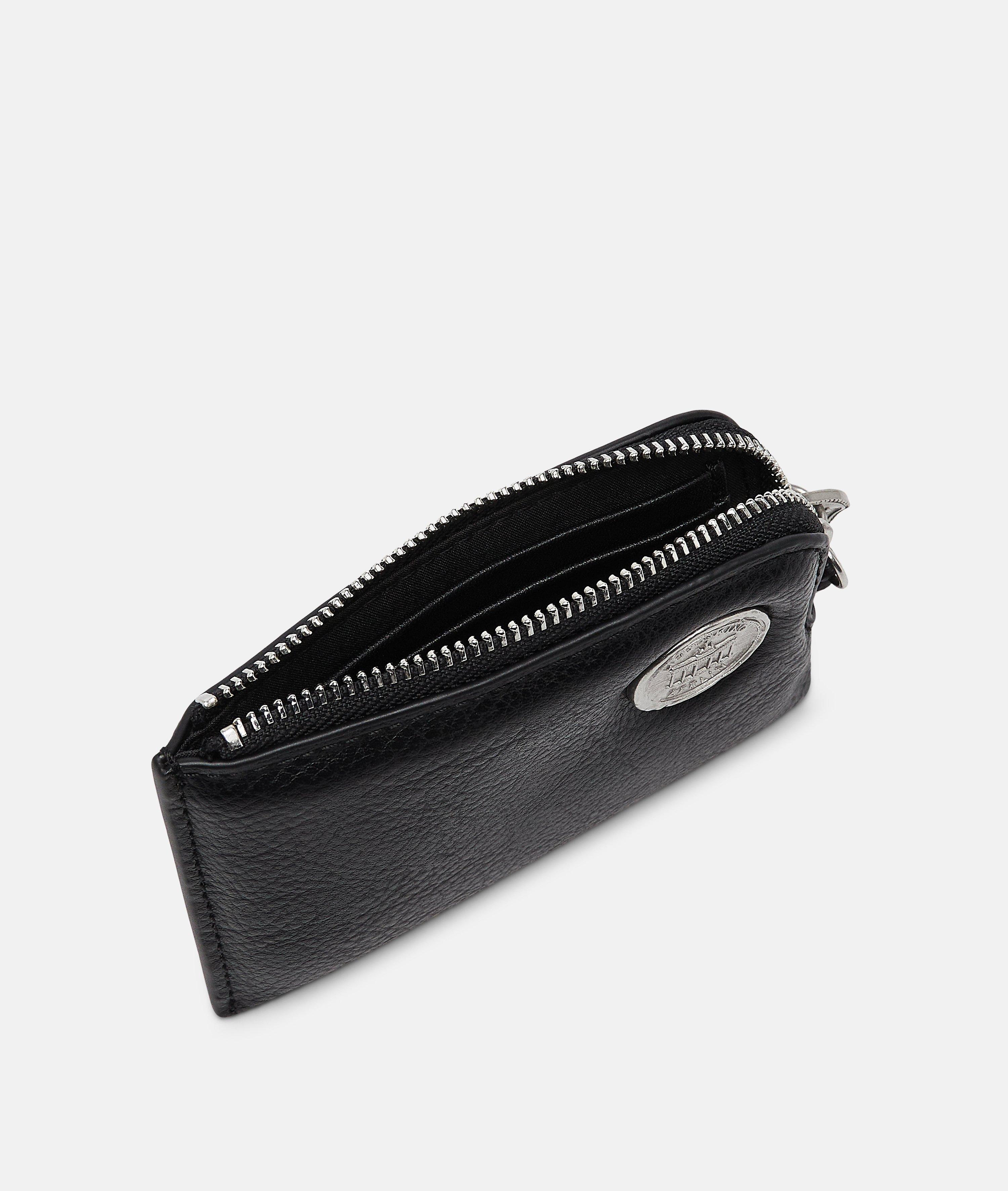 Femmes Mini-portefeuille aspect cuir avec un grain authentique en noir de Liebeskind Berlin