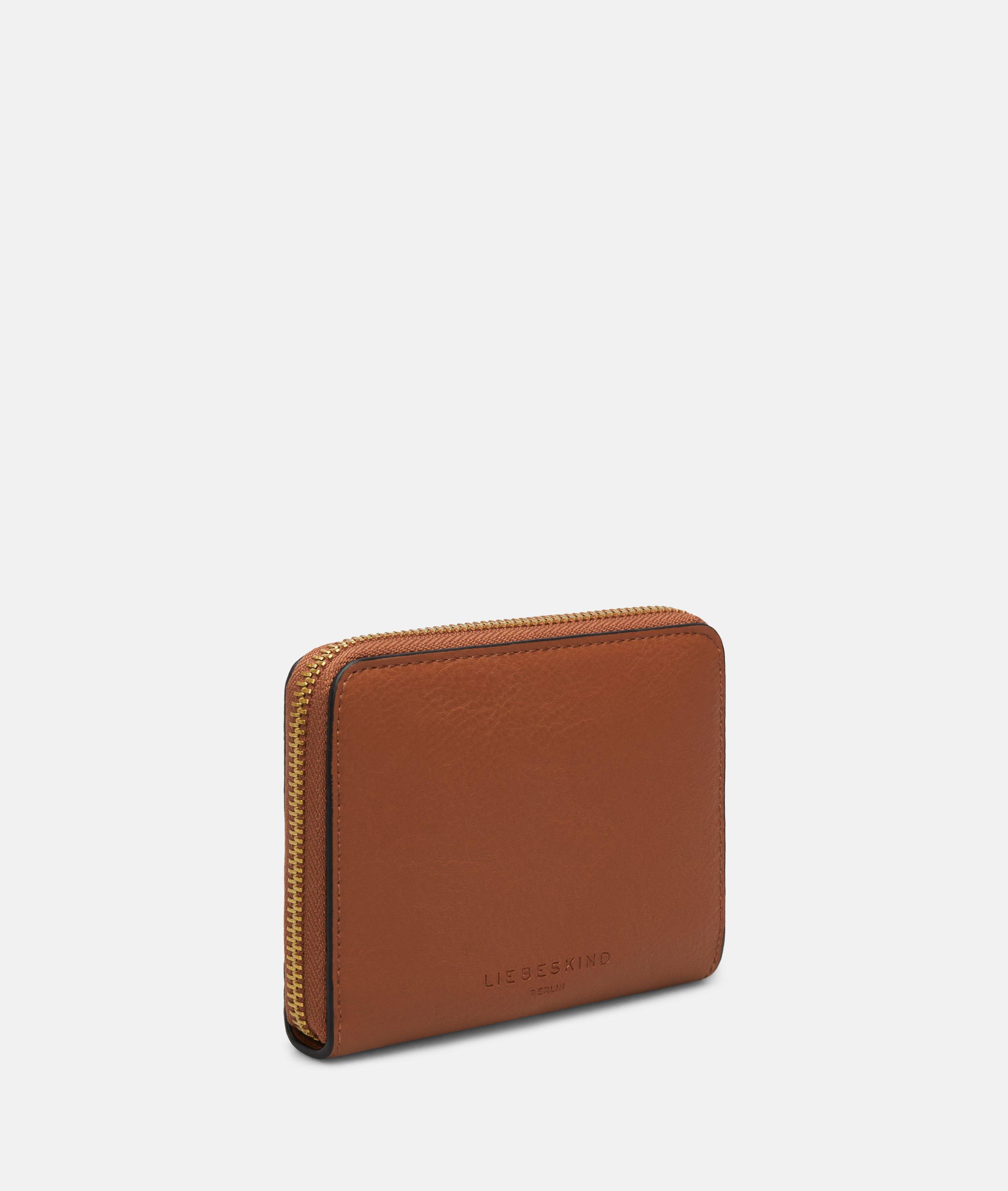 Femmes Portefeuille spacieux aspect cuir avec un grain authentique en brun de Liebeskind Berlin
