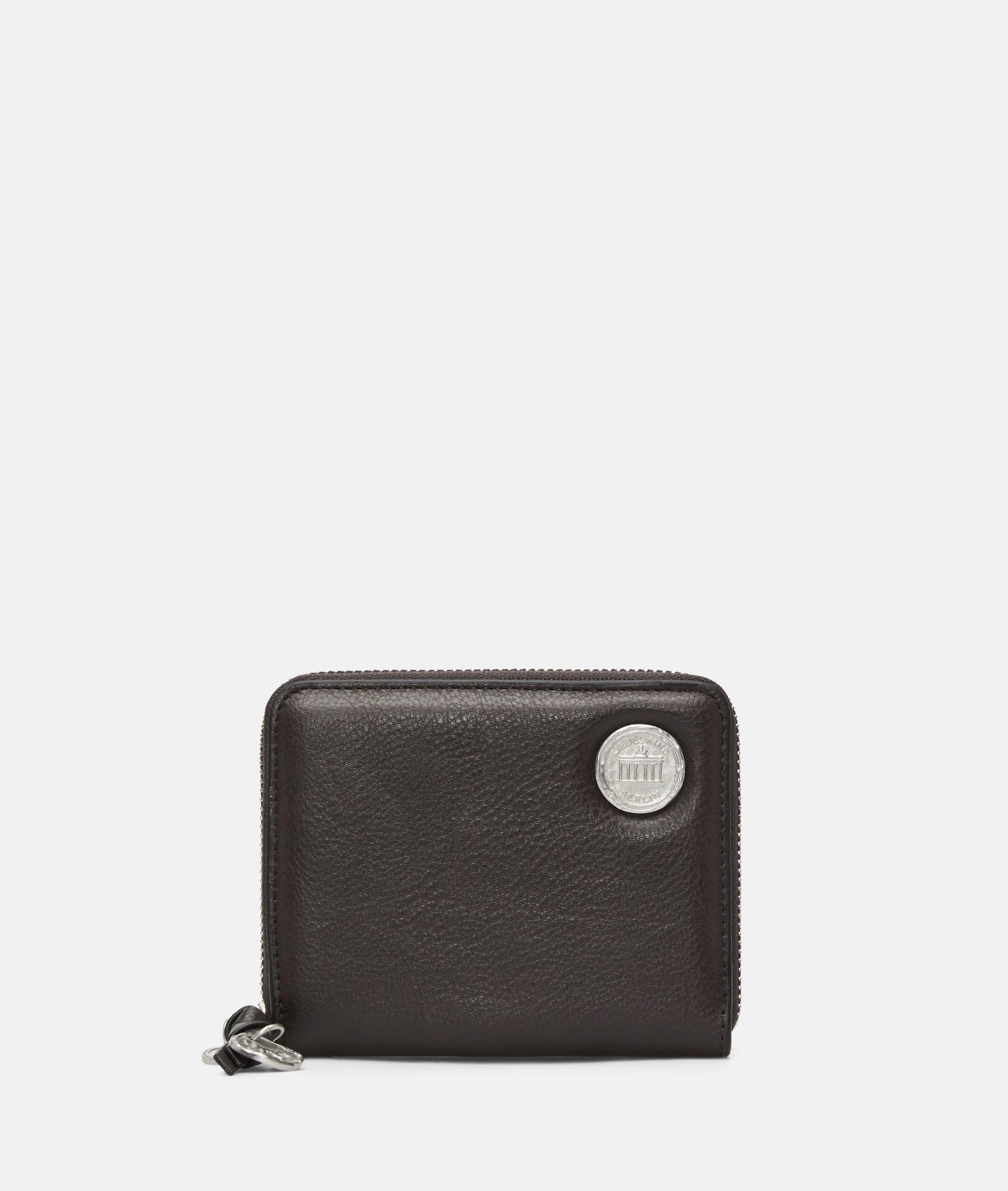 Femmes Portefeuille spacieux aspect cuir avec un grain authentique en brun de Liebeskind Berlin