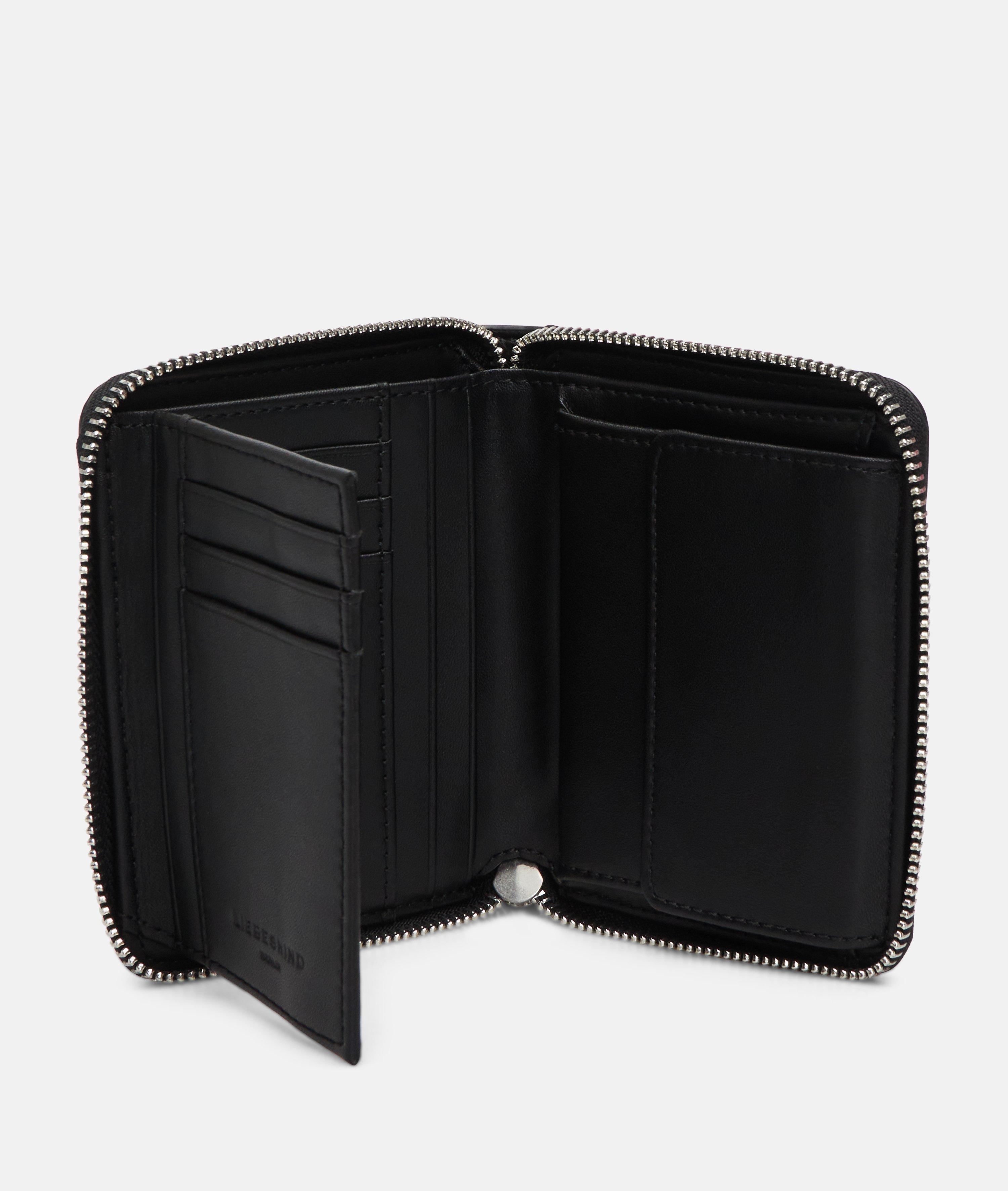 Femmes Portefeuille spacieux aspect cuir avec un grain authentique en noir de Liebeskind Berlin