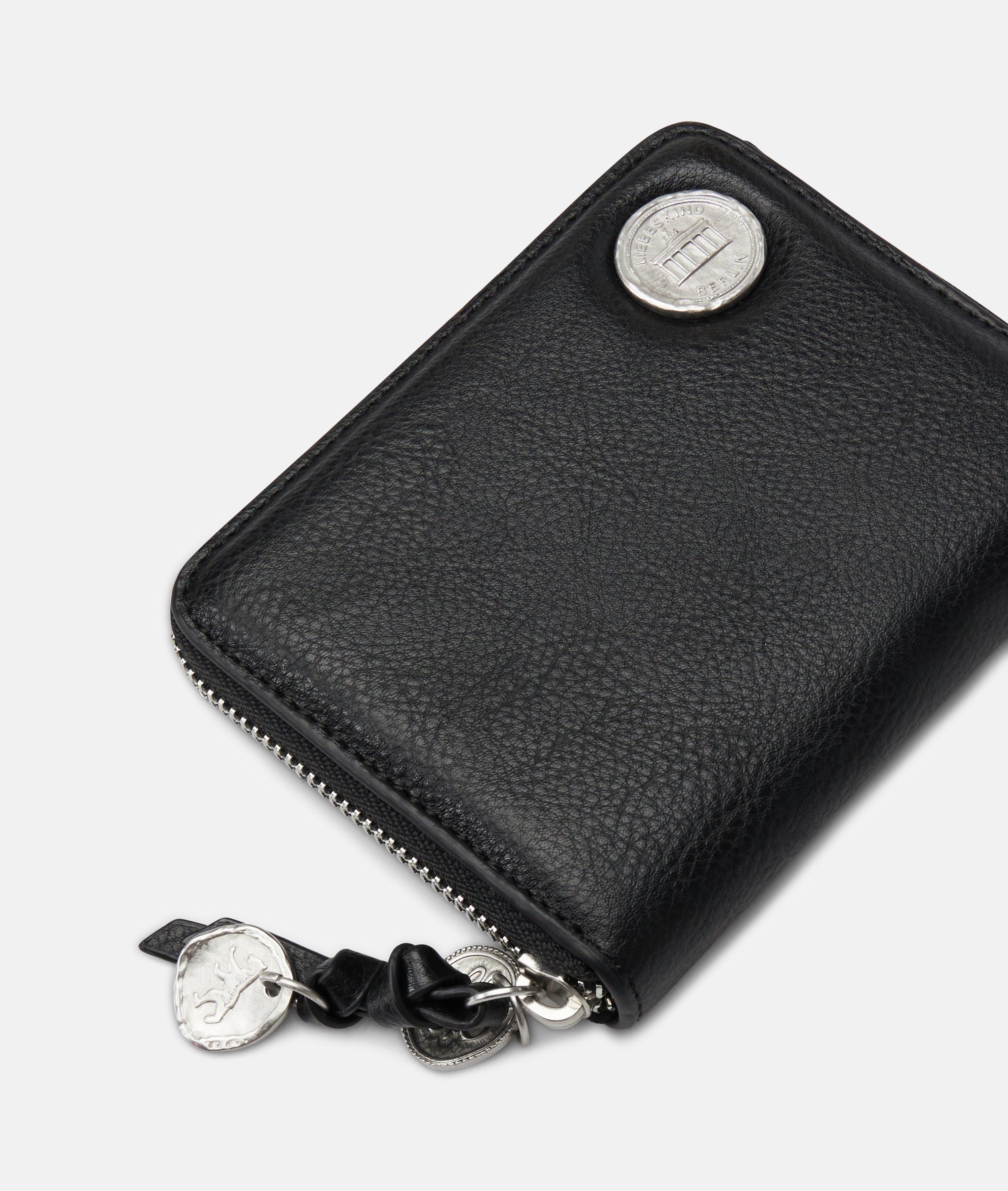 Femmes Portefeuille spacieux aspect cuir avec un grain authentique en noir de Liebeskind Berlin